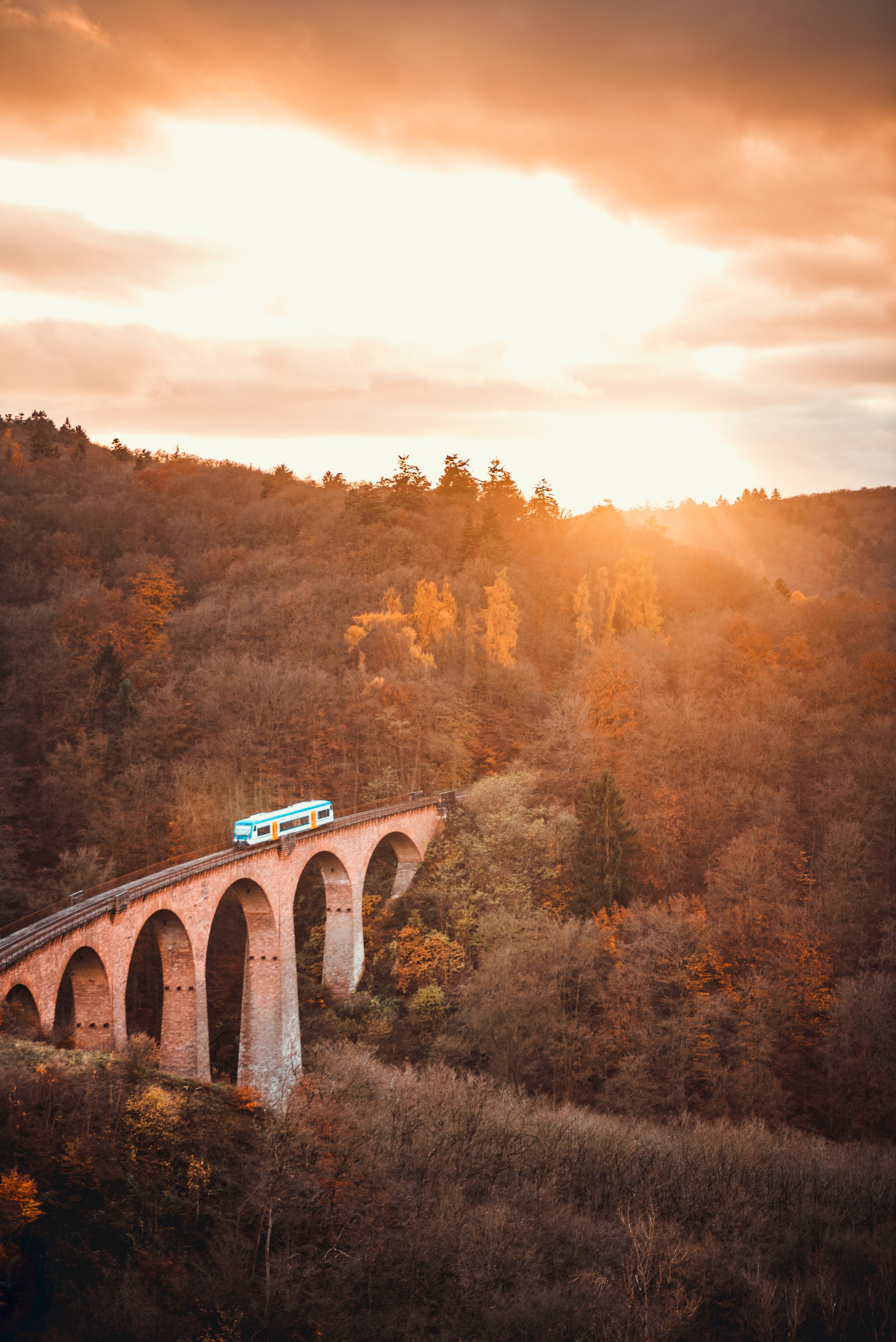hidden bridge in germany 4k, Phone HD Wallpaper