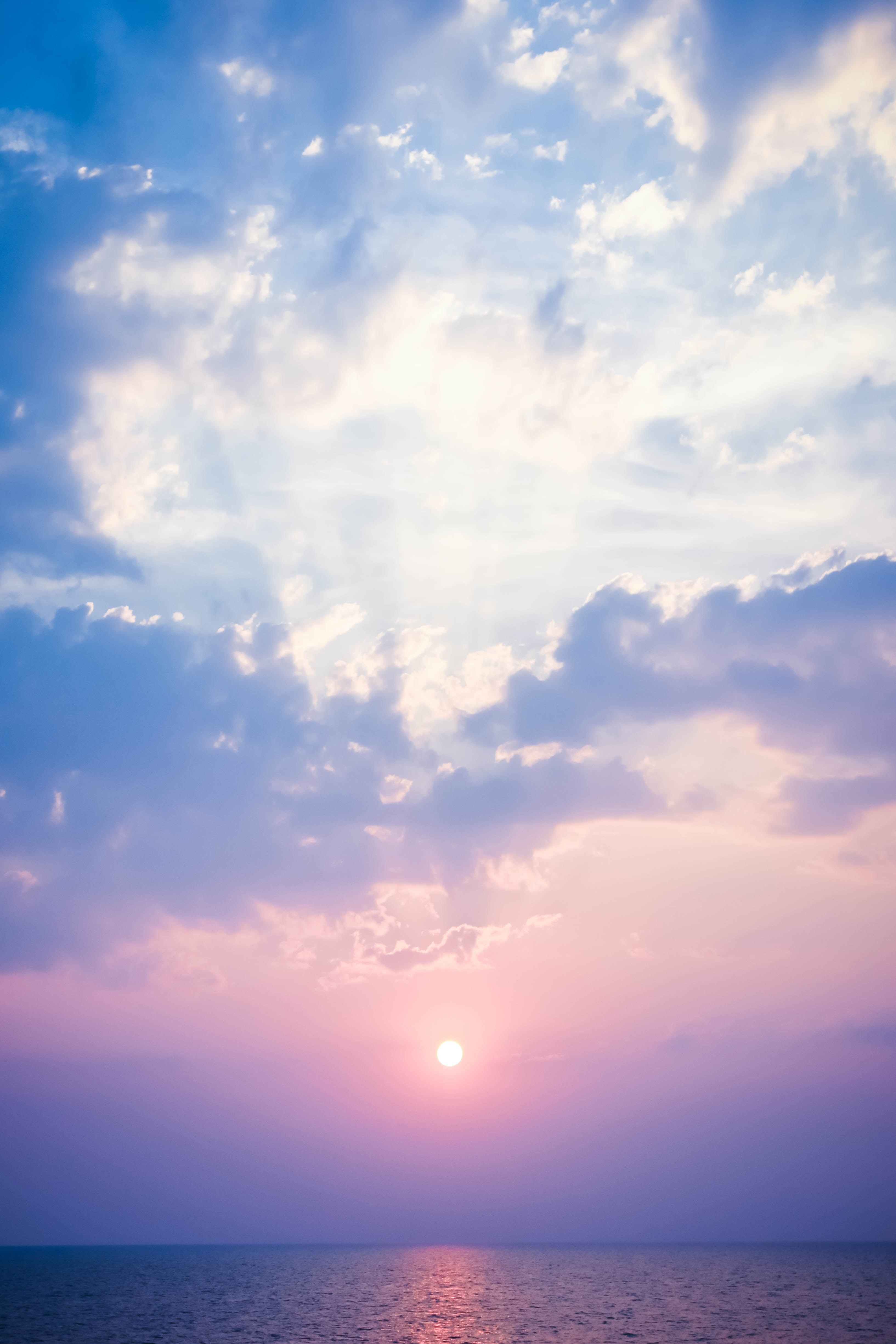 sunset sunrise cloud and sun hd, 4k, Phone HD Wallpaper
