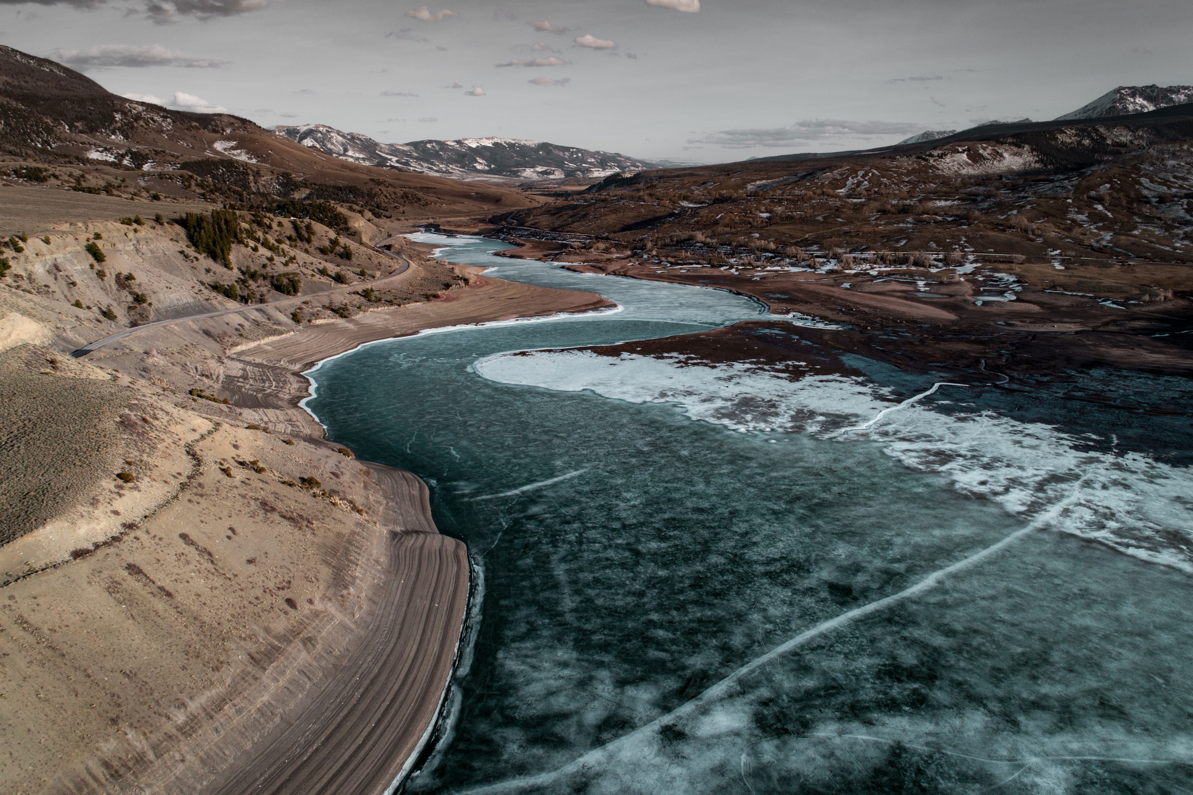 river flowing water stream and valley 4k, HD Wallpaper