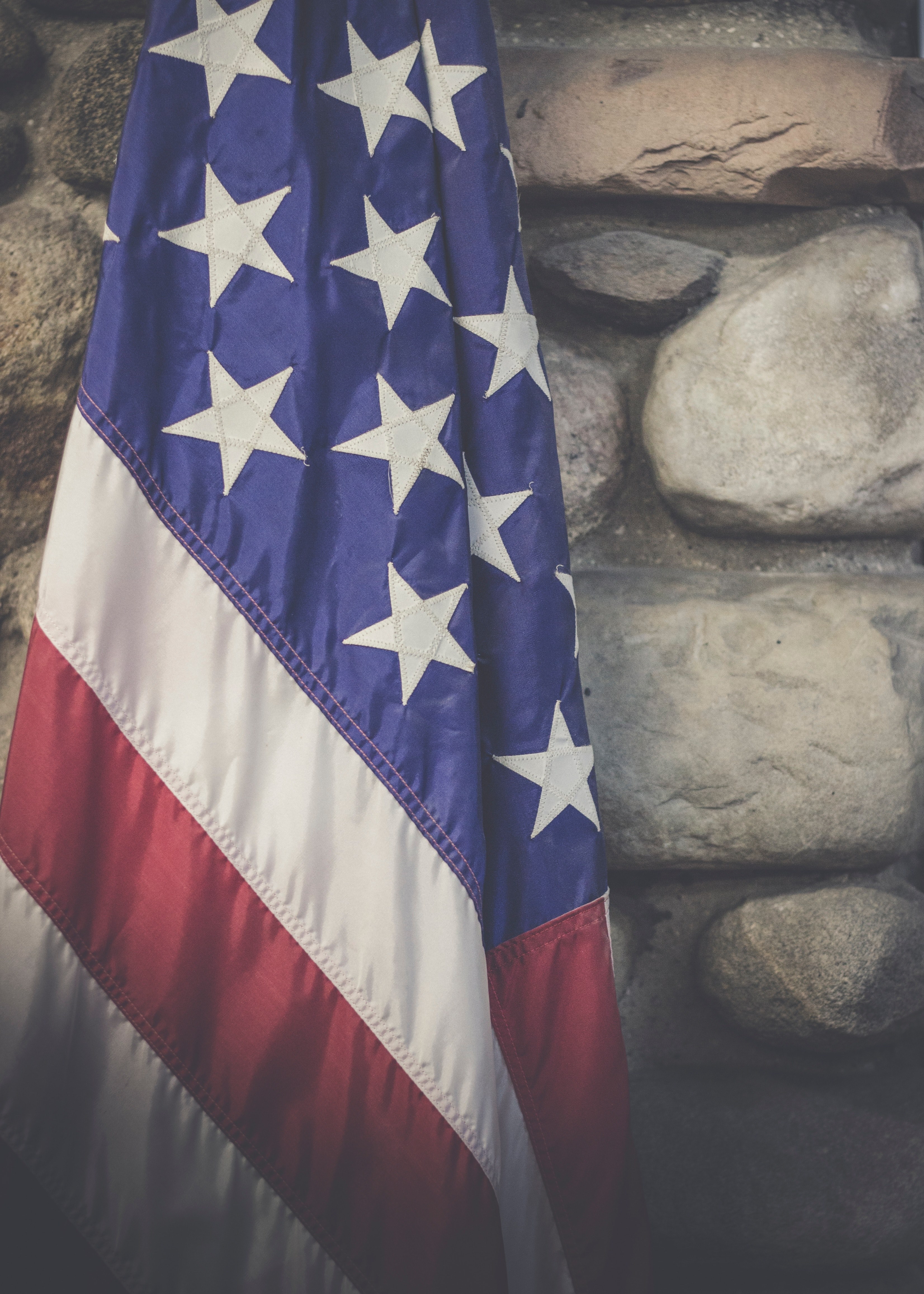 american flag flag american and star hd, 4k, Phone HD Wallpaper