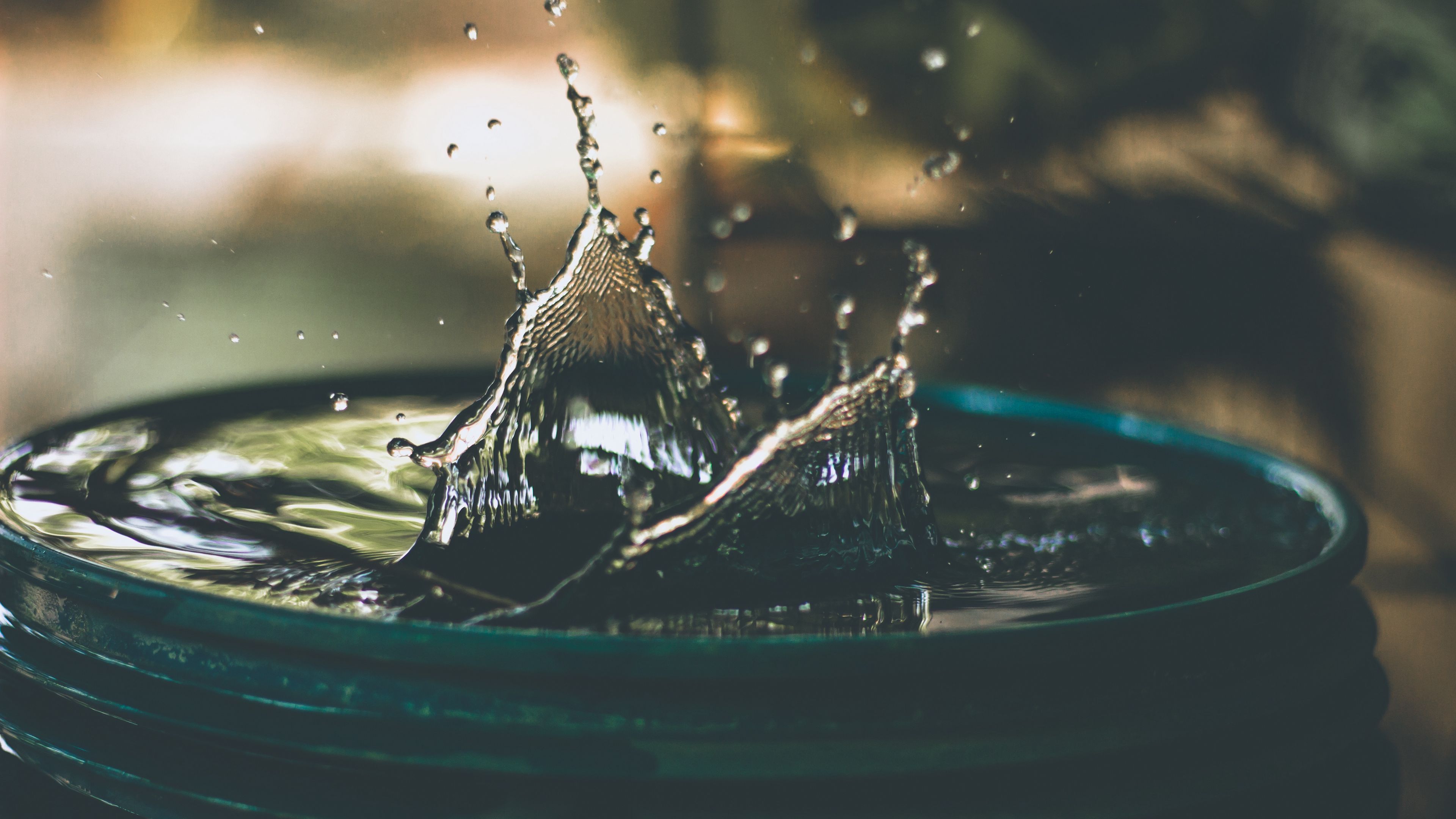 water, spray, splash, 4k, HD Wallpaper