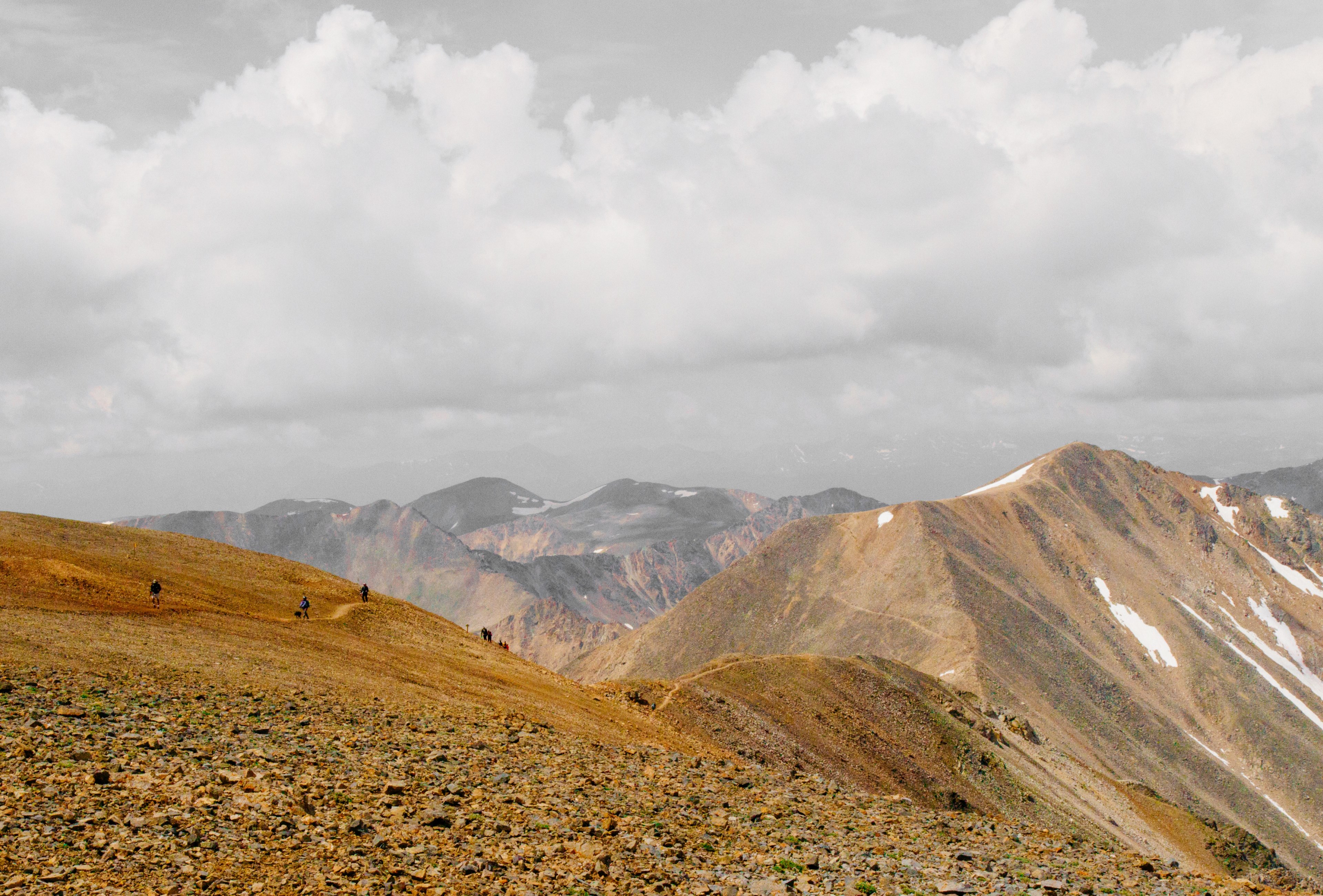 highland mountain ridge hiking and mountain 4k, HD Wallpaper