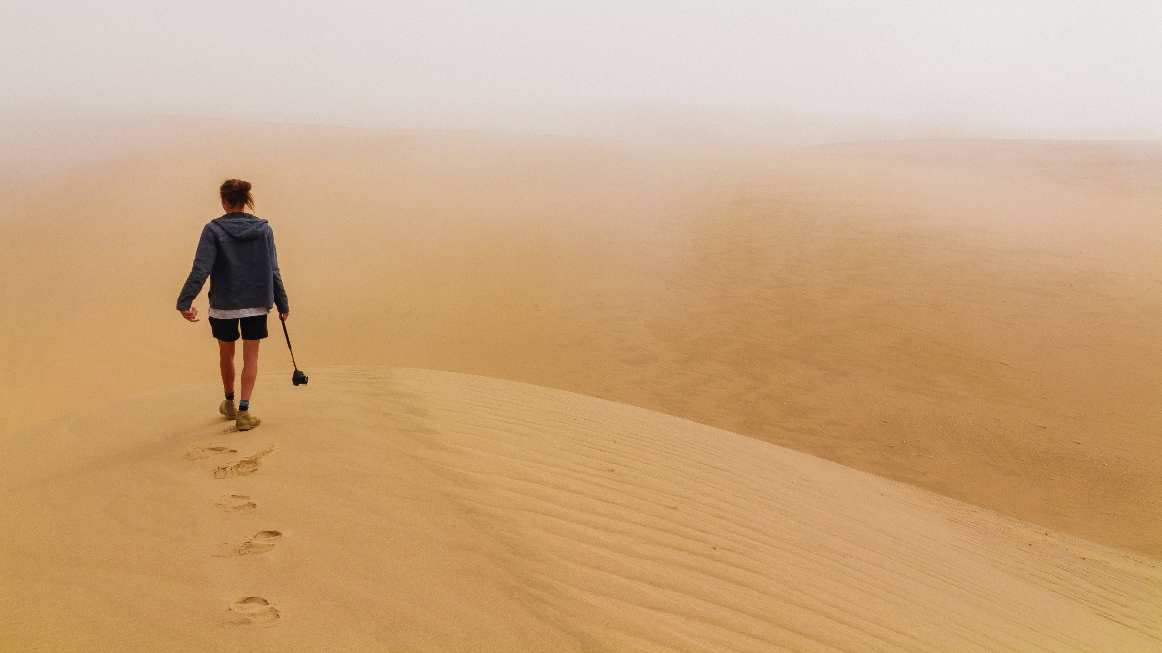 beach sand dune and desert 4k, HD Wallpaper