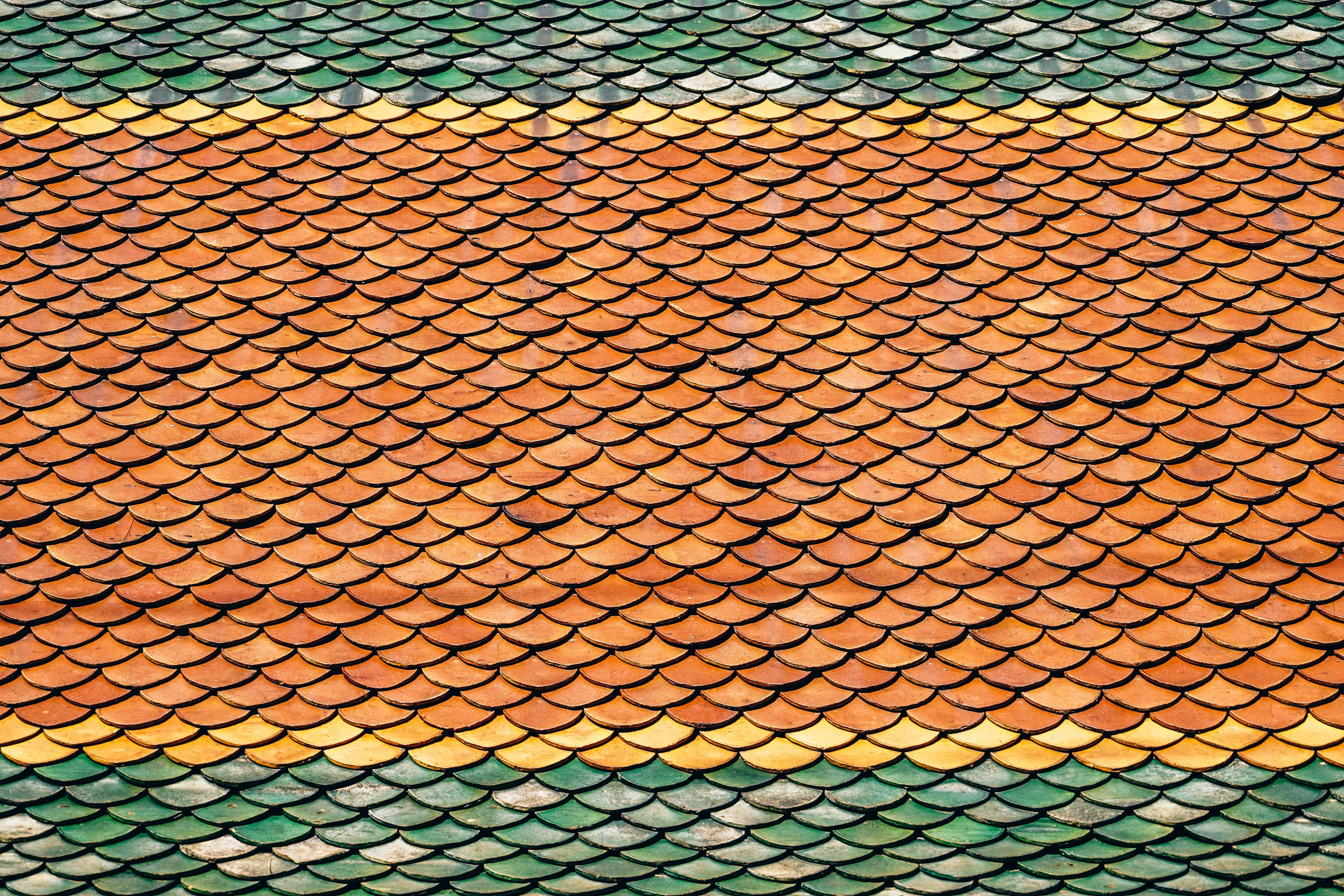 thai roof pattern 4k, HD Wallpaper