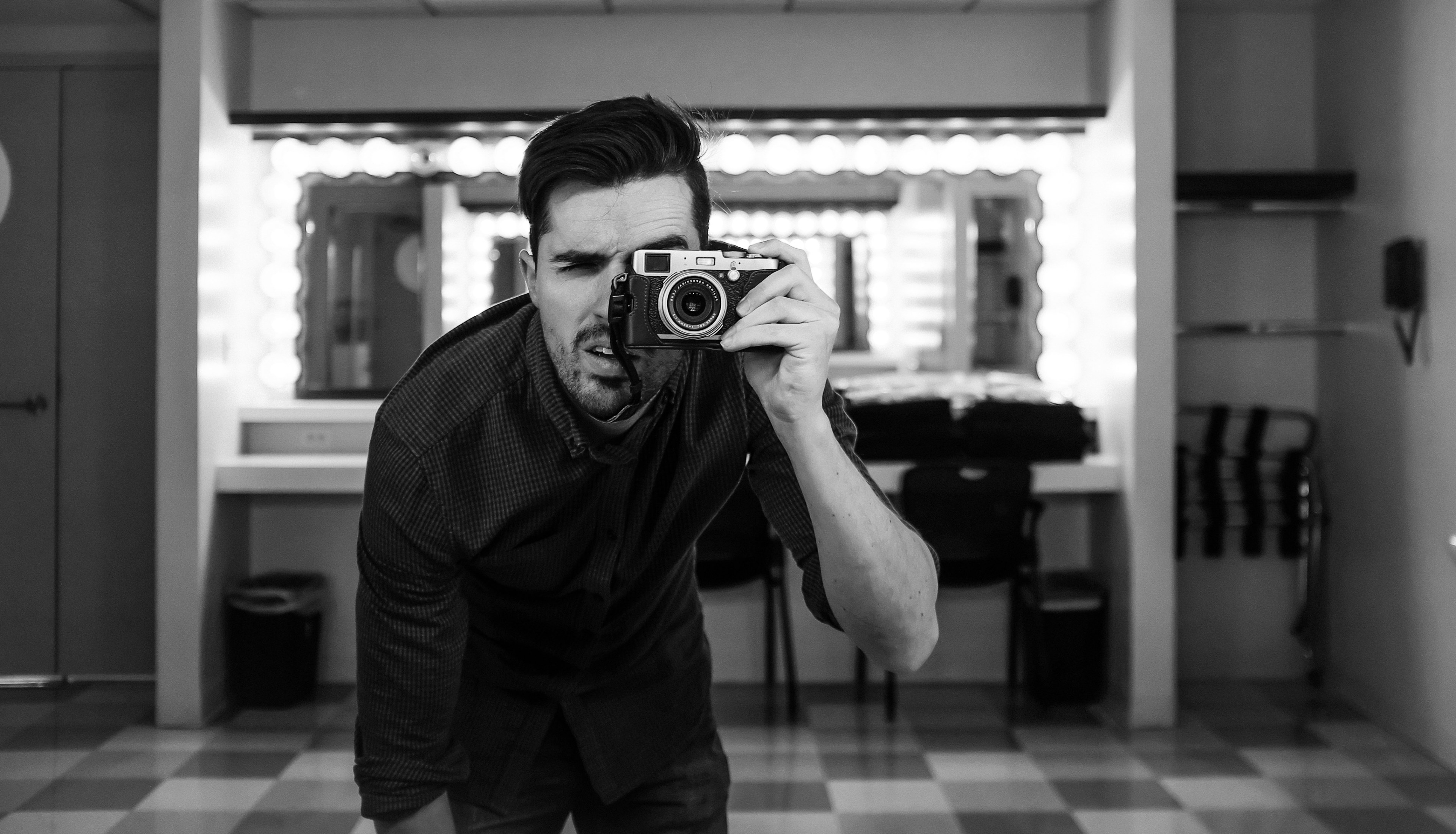 photographer mirror selfie man and portrait 4k, HD Wallpaper