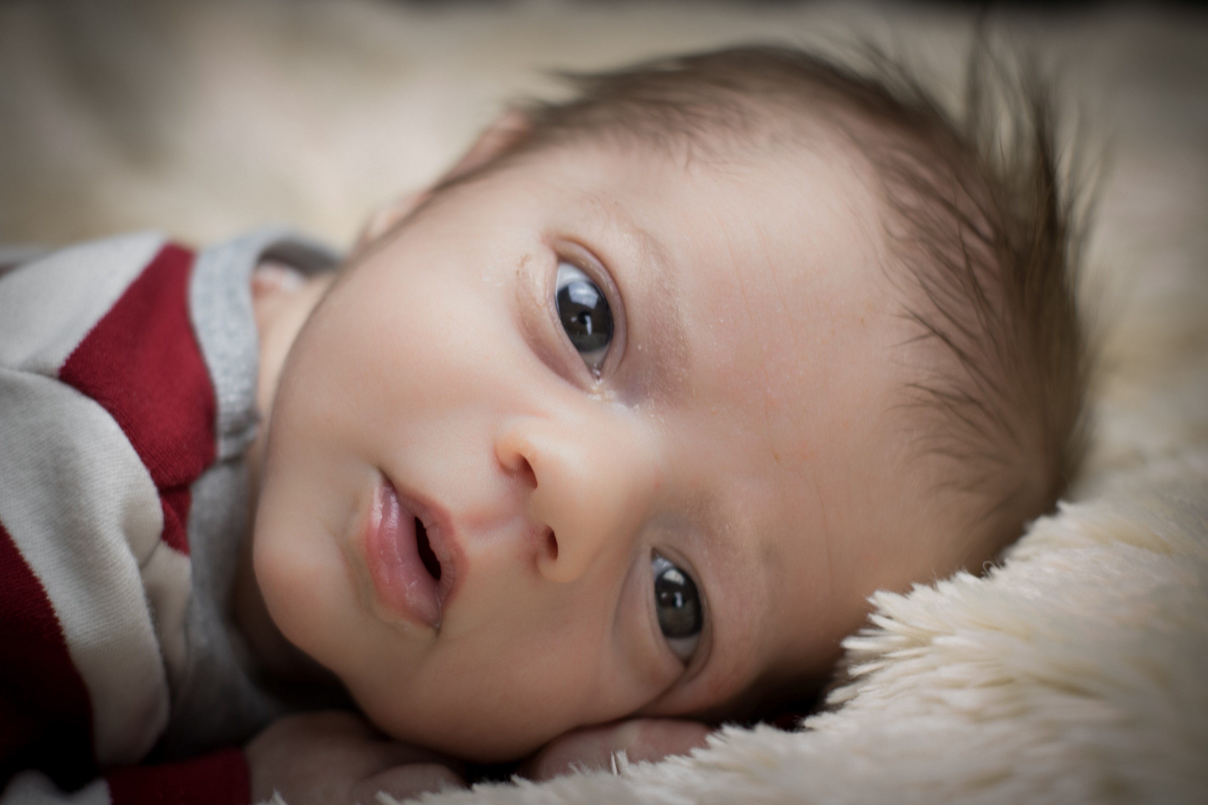 eye infant and baby 4k, HD Wallpaper