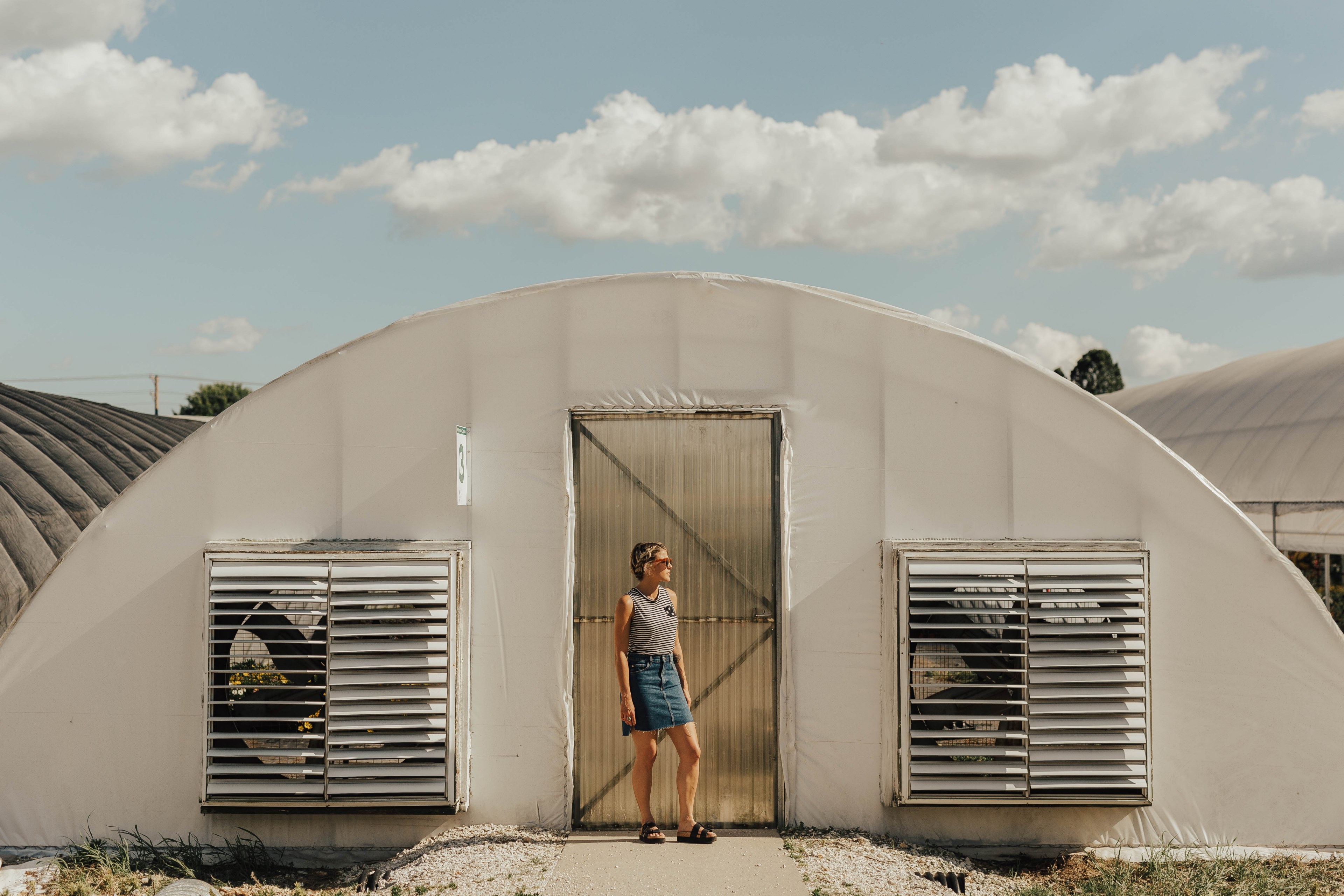 person structure woman and greenhouse 4k, HD Wallpaper