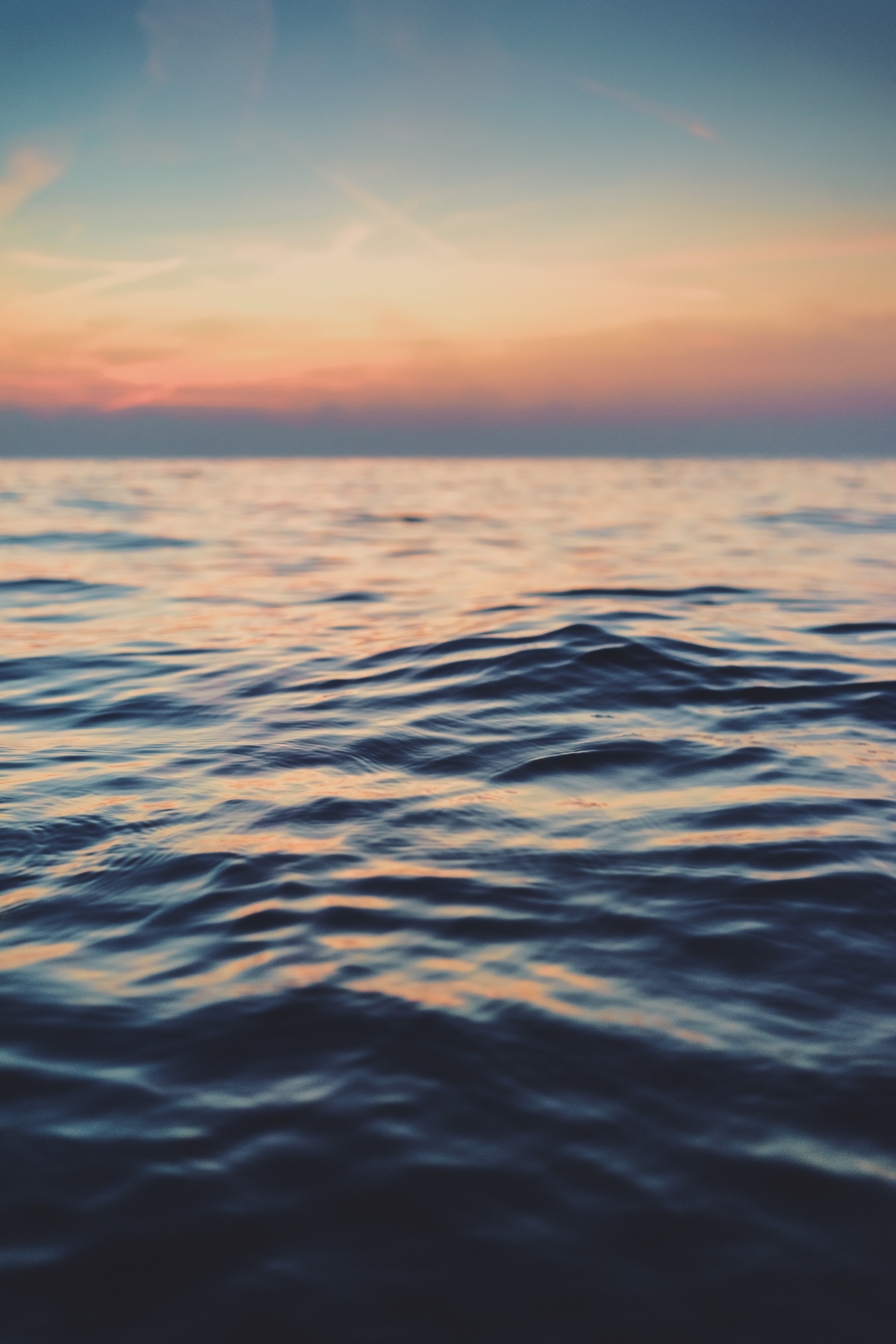 water ripple sky and horizon hd, 4k, Phone HD Wallpaper