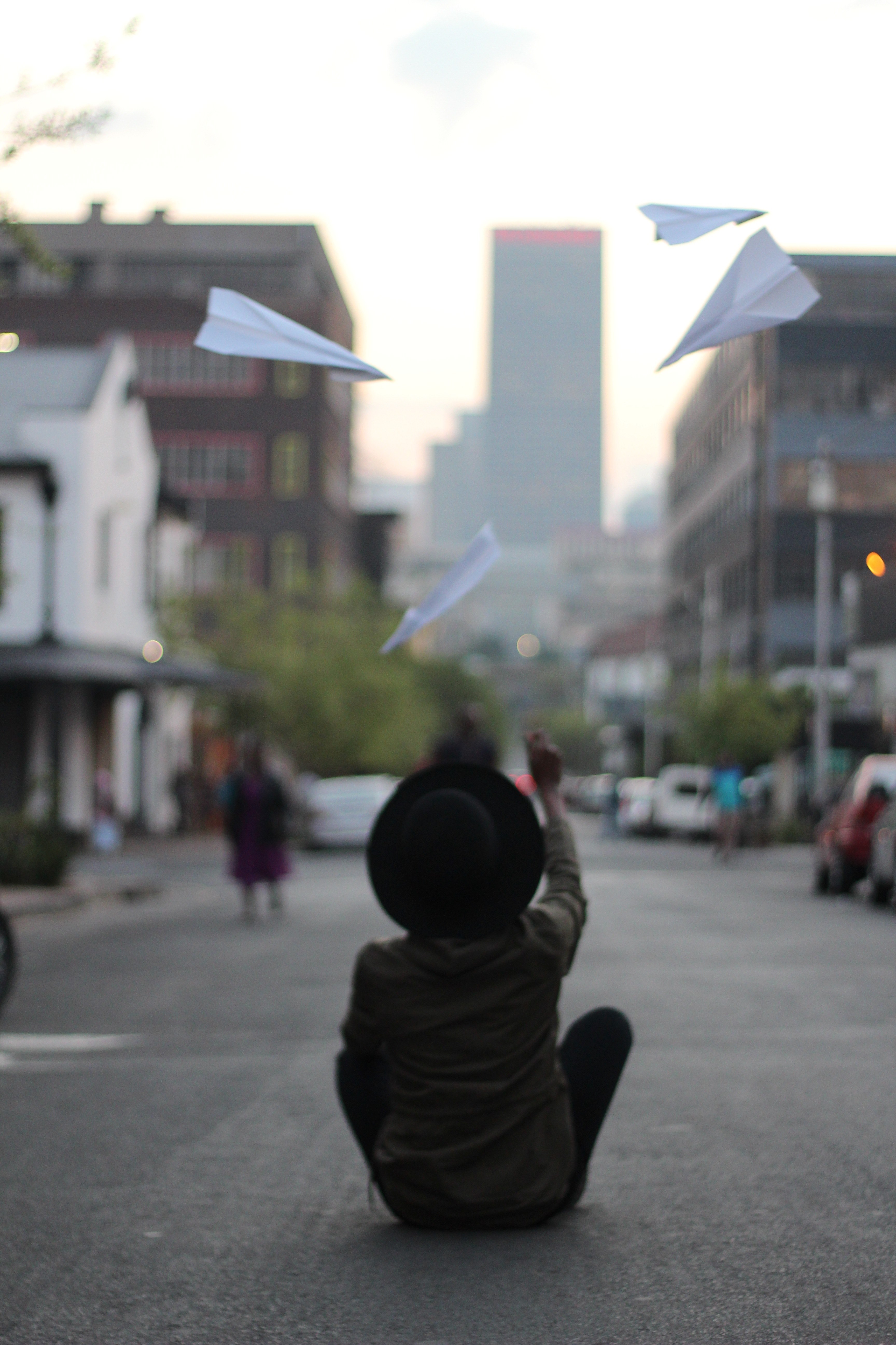 hat johannesburg conceptual and plane hd, 4k, Phone HD Wallpaper