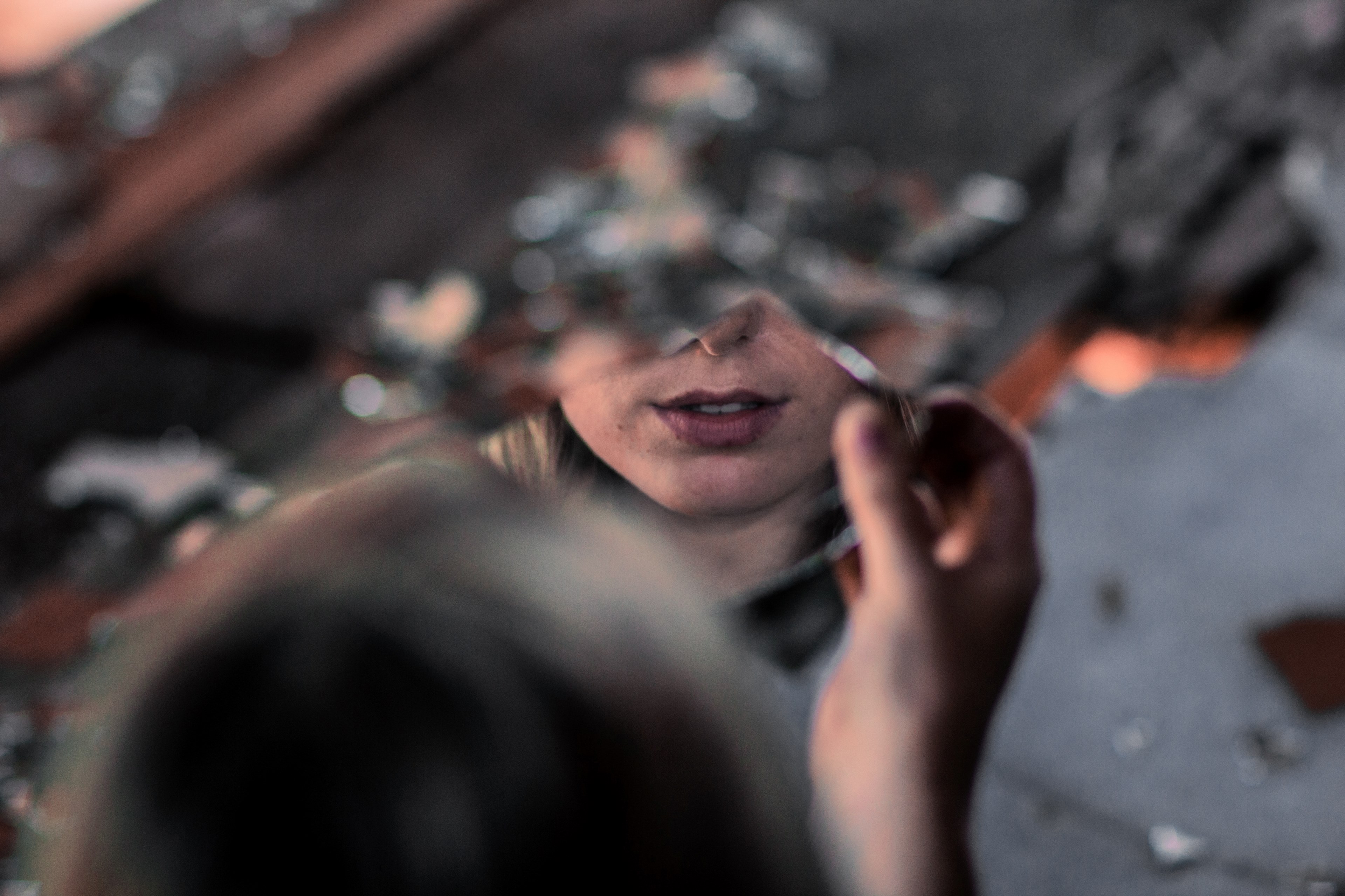 portrait reflection broken and abandoned 4k, HD Wallpaper