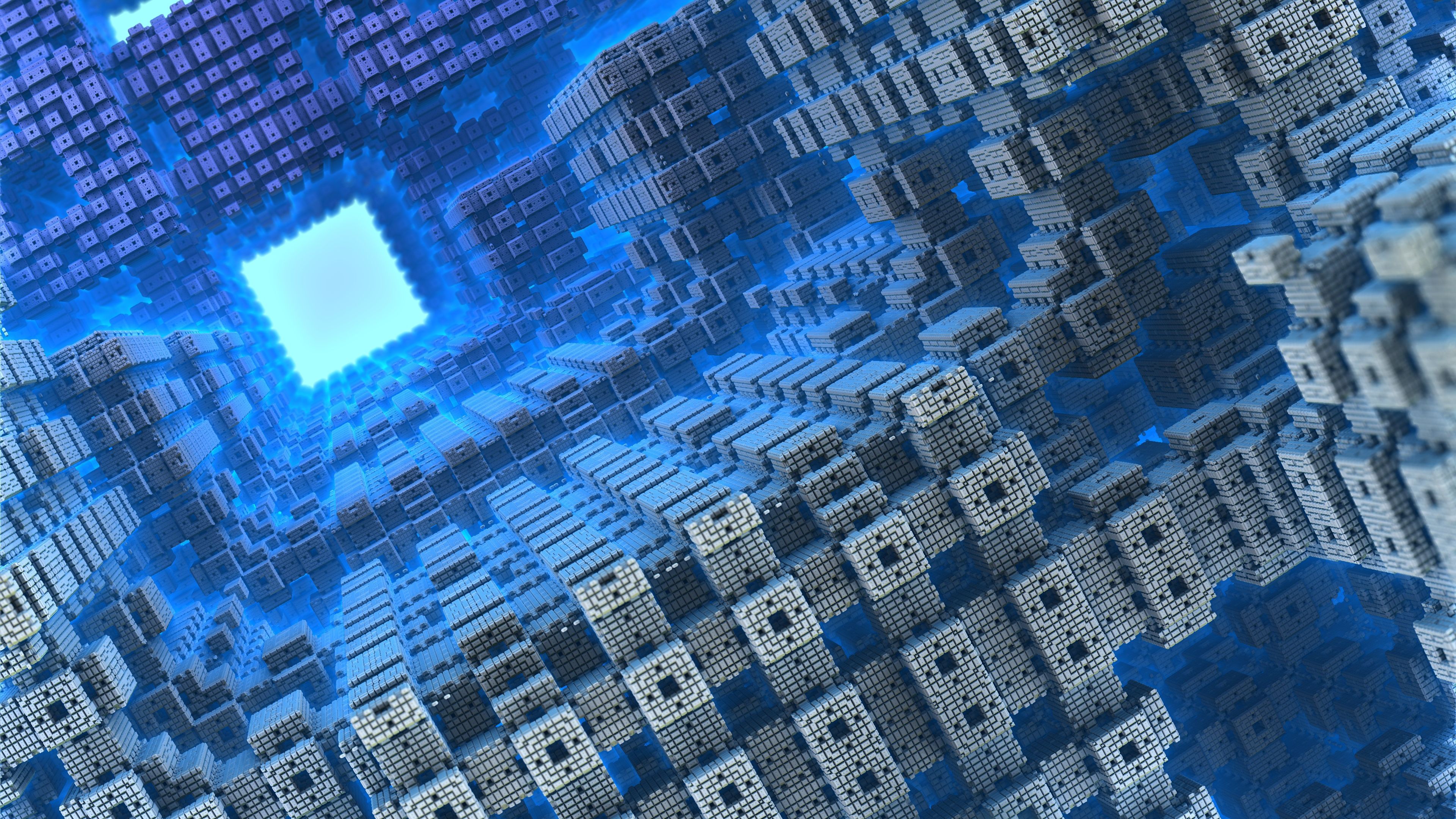 fractal, rendering, shapes, 4k, HD Wallpaper