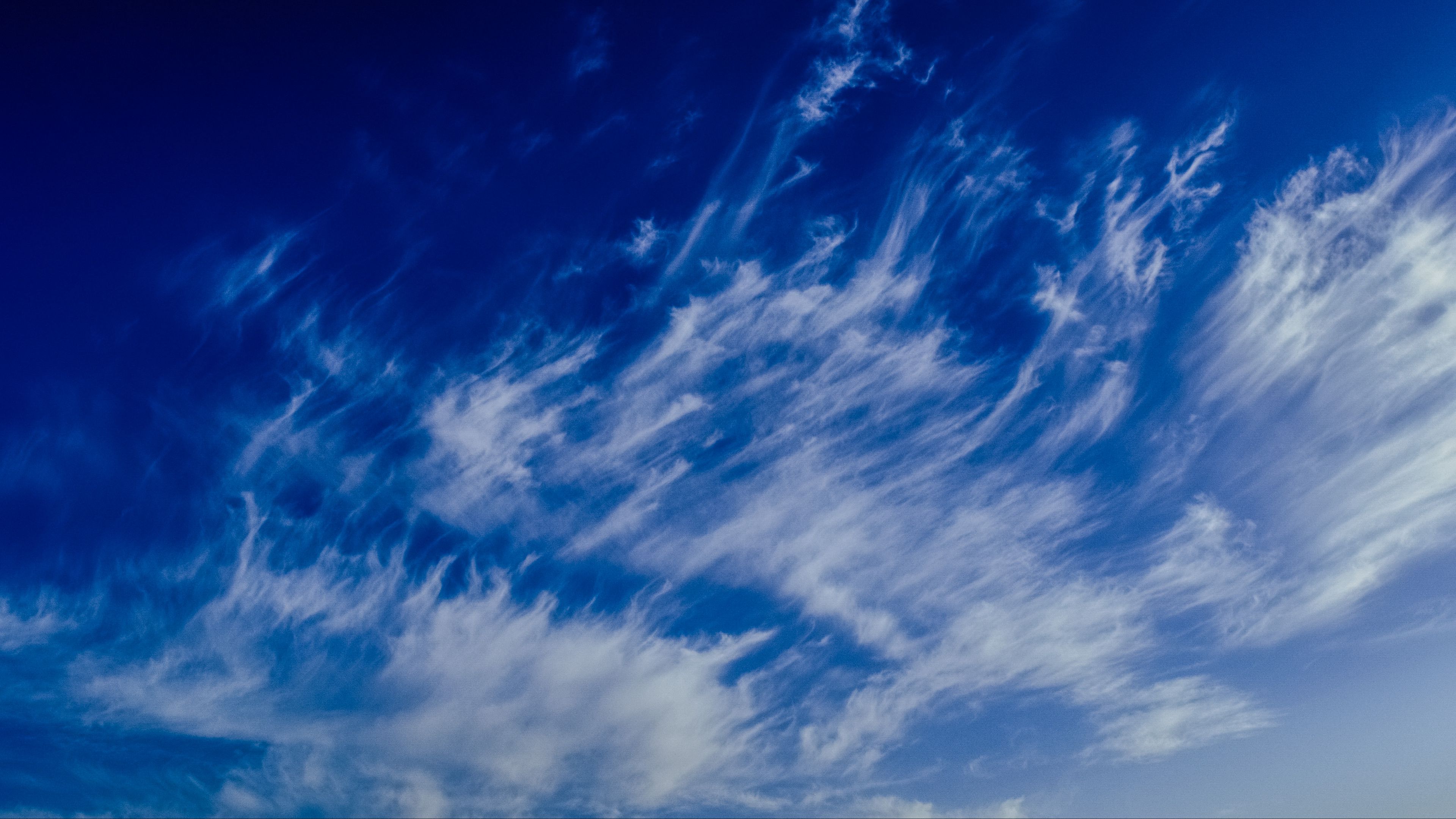 sky, clouds, porous, 4k, HD Wallpaper