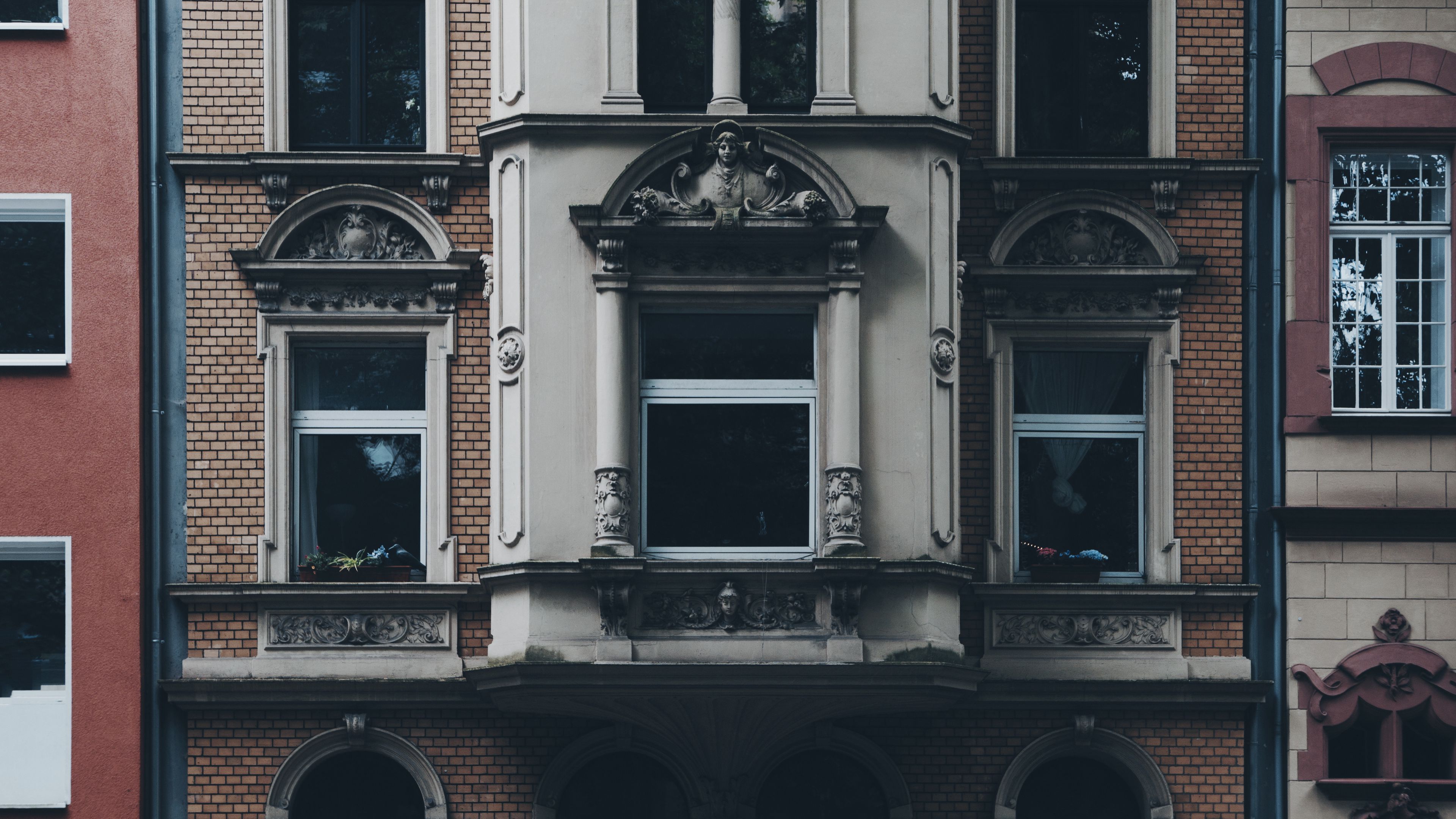window, facade, building, architecture, 4k, HD Wallpaper