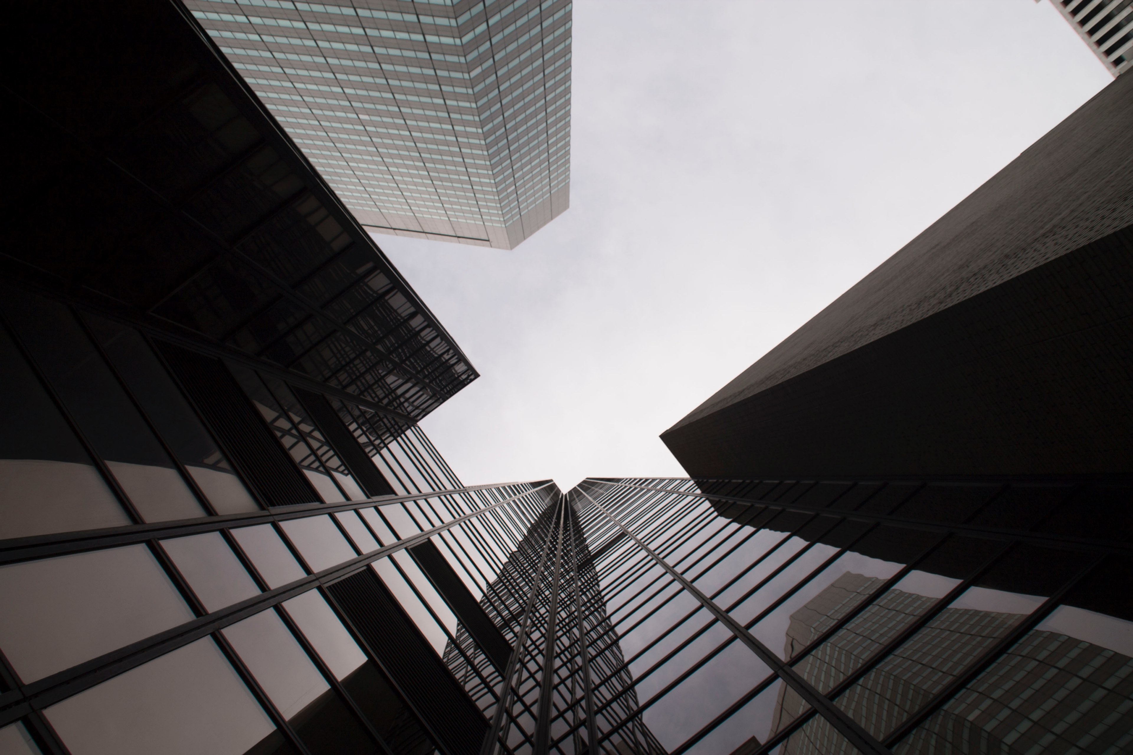 architecture building complex skyscraper and sky 4k, HD Wallpaper