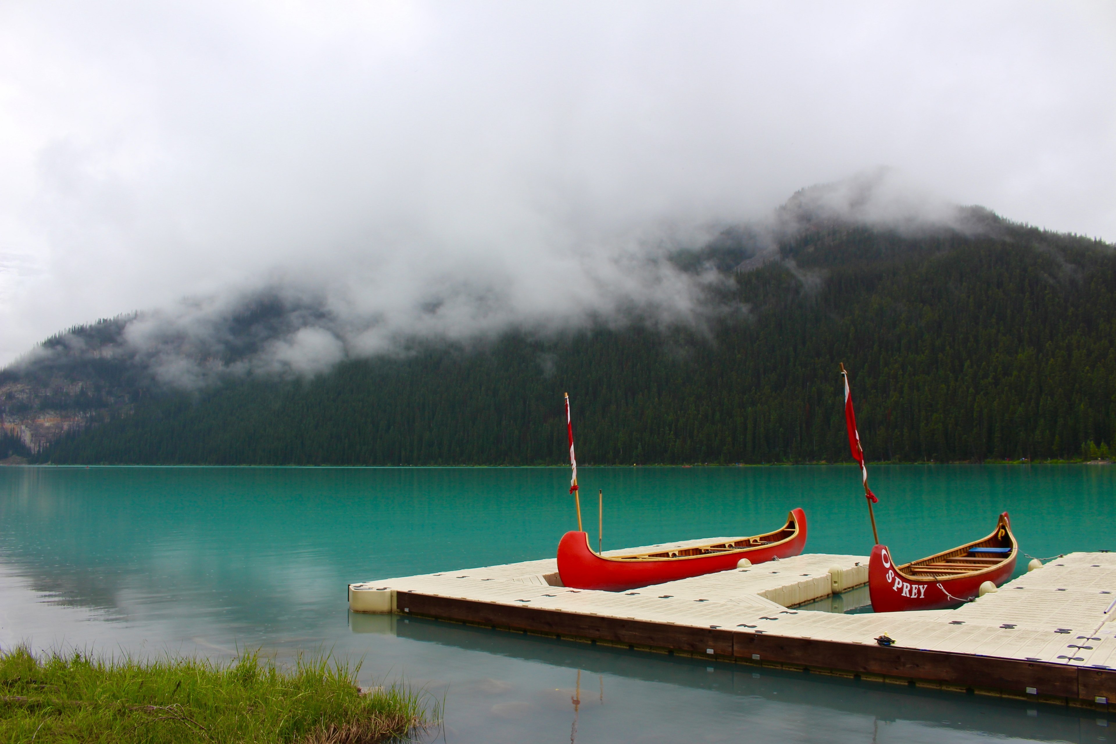 lake boat cloud and kayak 4k, HD Wallpaper