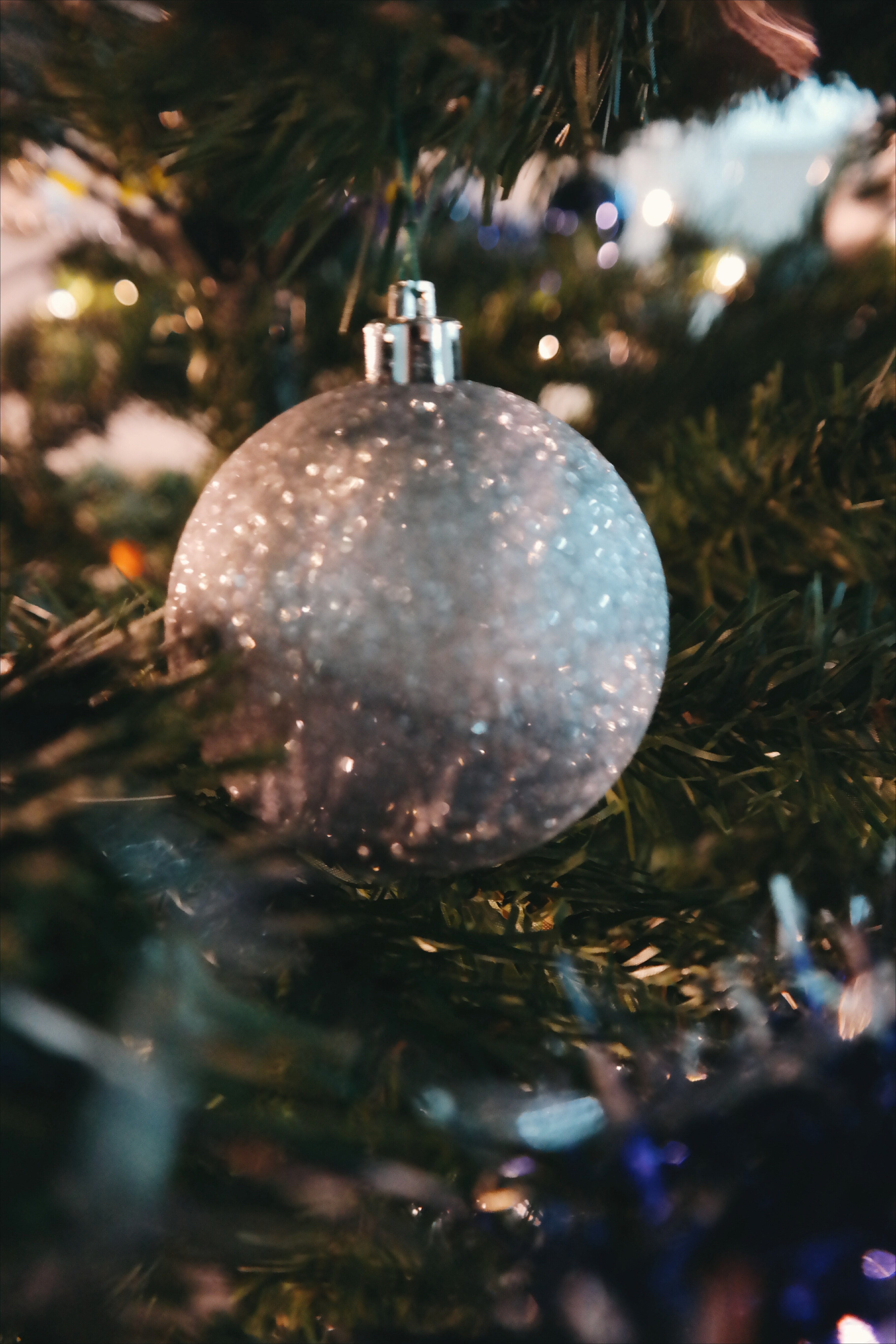 decoration christmas tree tree and sparkle hd, 4k, Phone HD Wallpaper