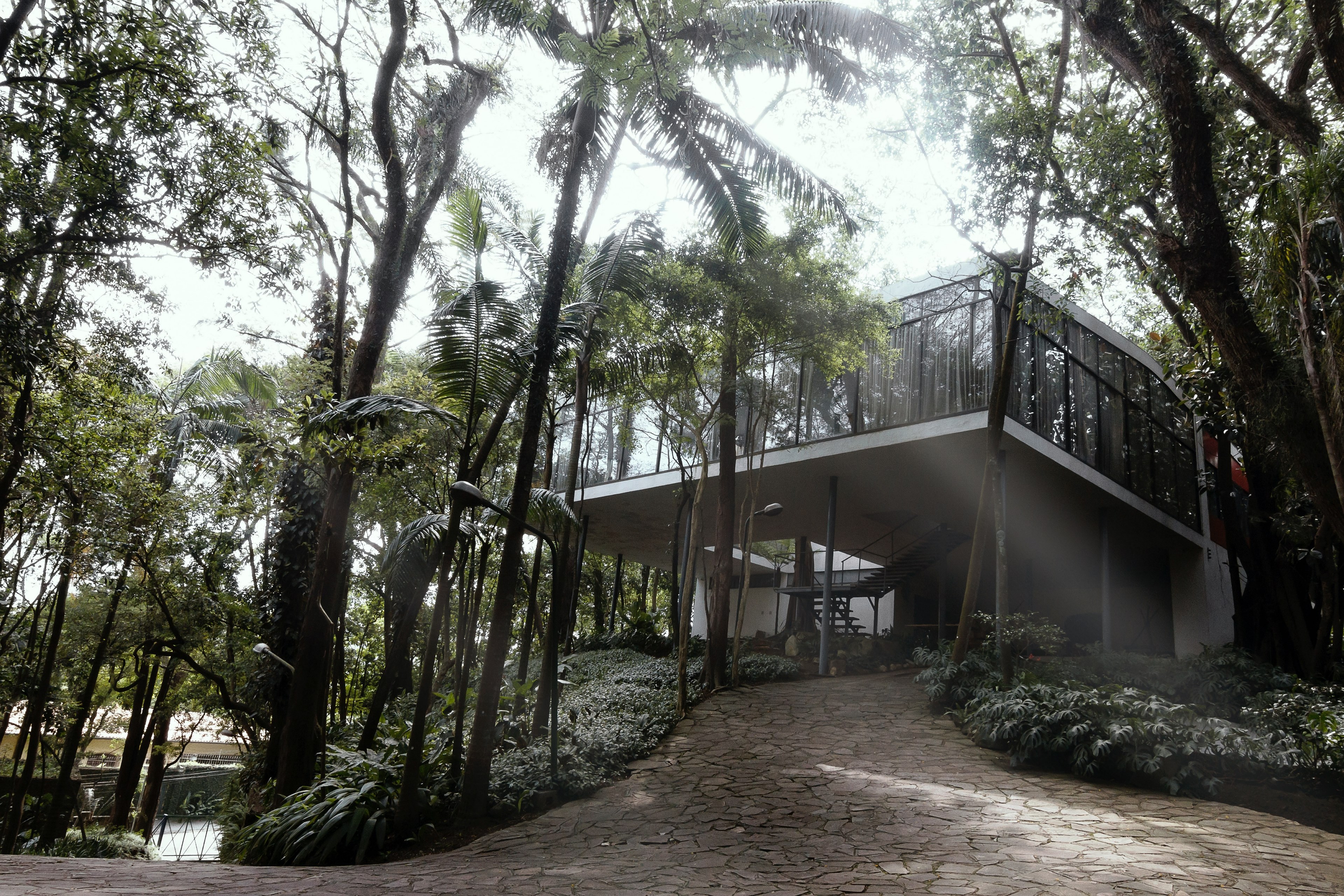 casa de vidro 4k, HD Wallpaper