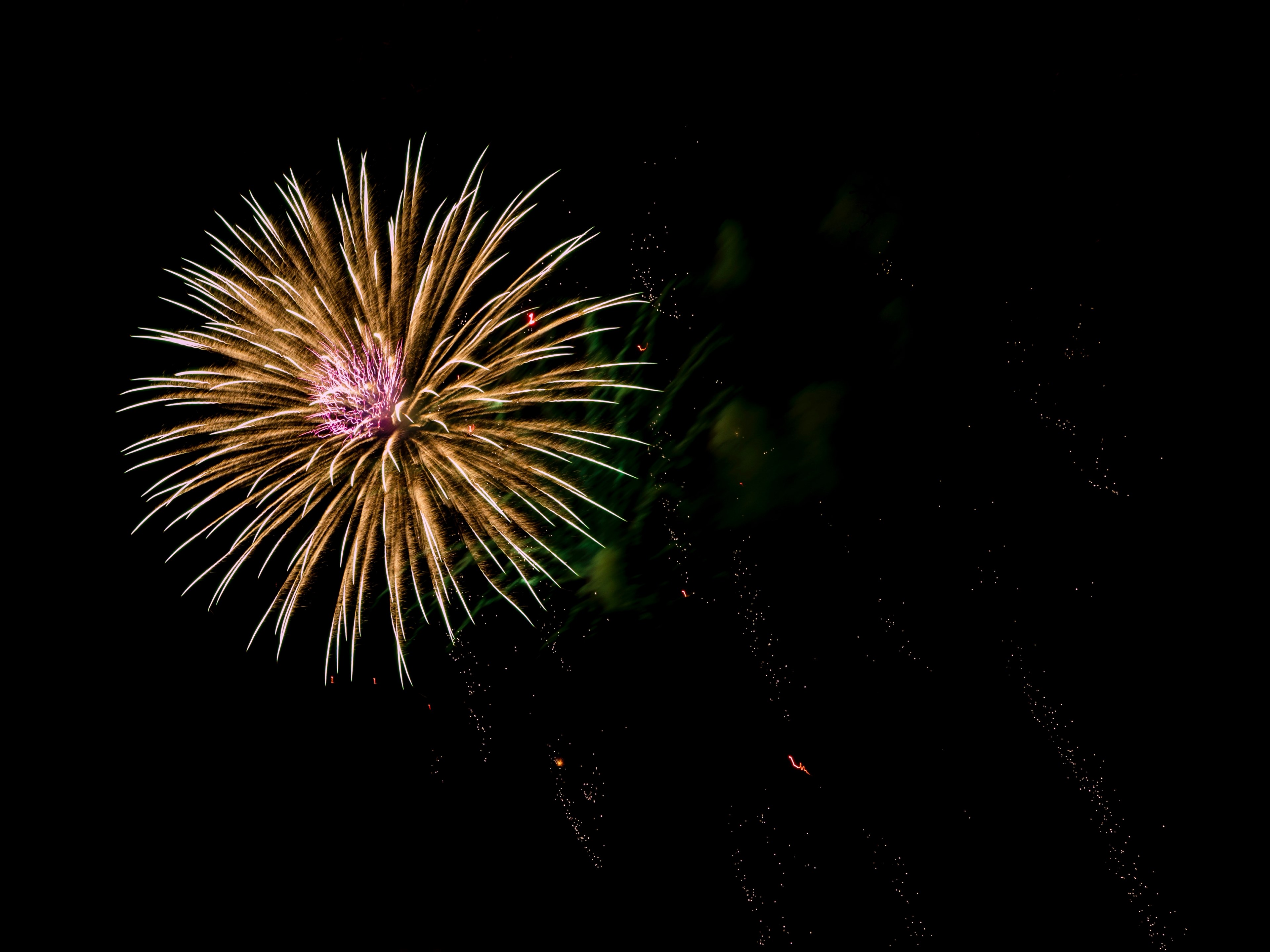 firework color independence day and july 4 4k, HD Wallpaper