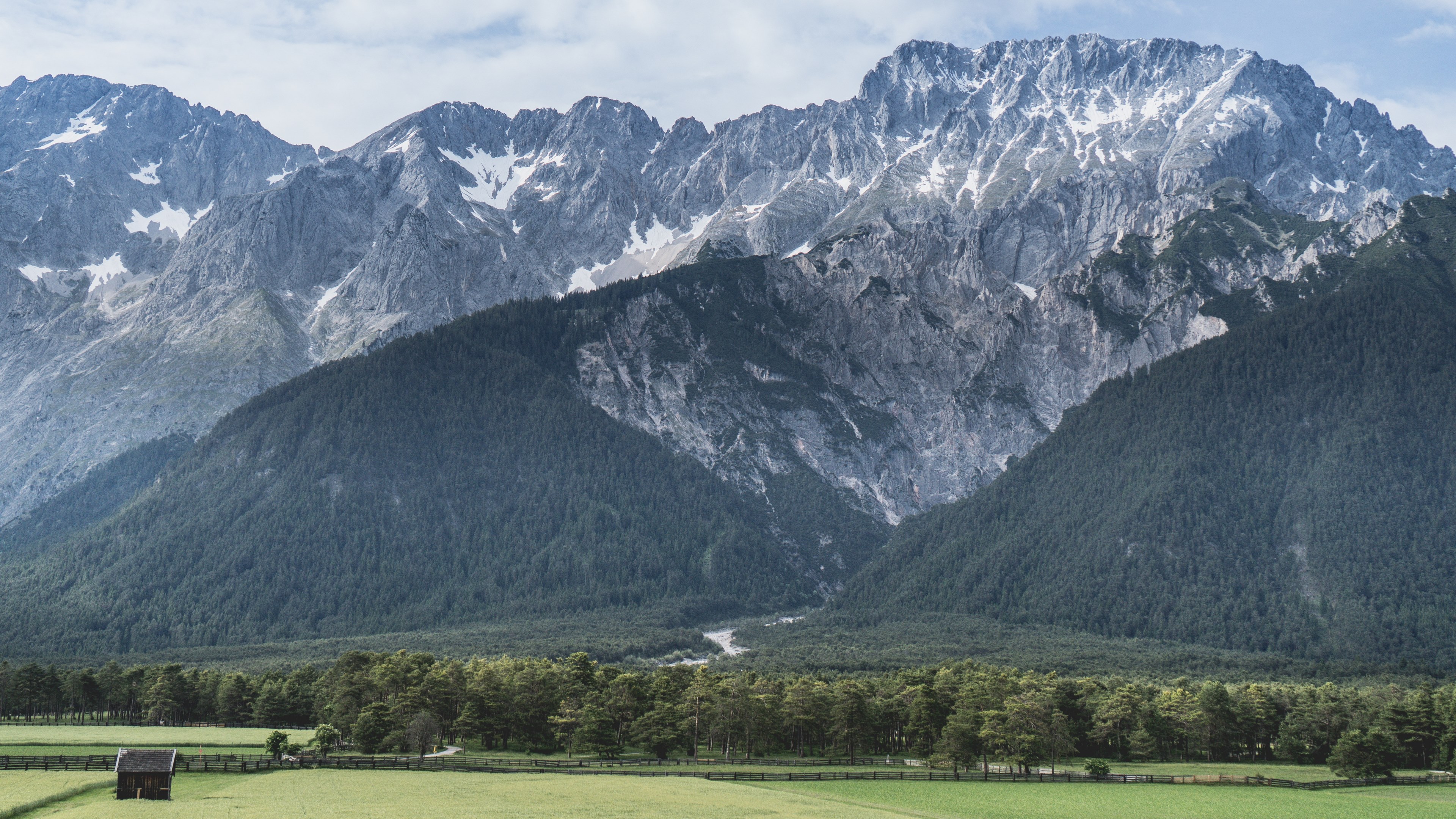 a steep mountain face with wooded slopes, steep mountainside 4k, HD Wallpaper