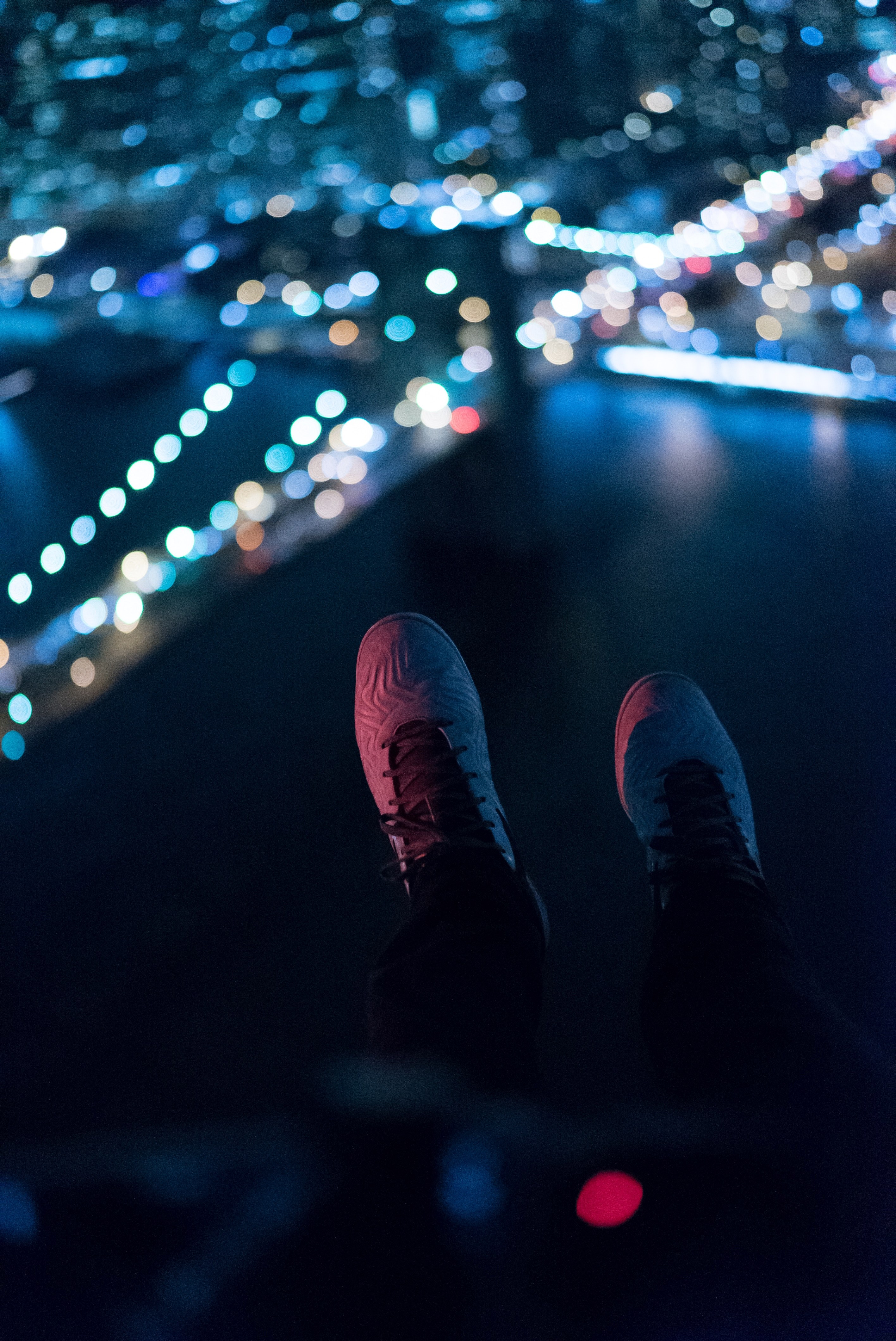feet shoes bokeh and lights hd, 4k, Phone HD Wallpaper