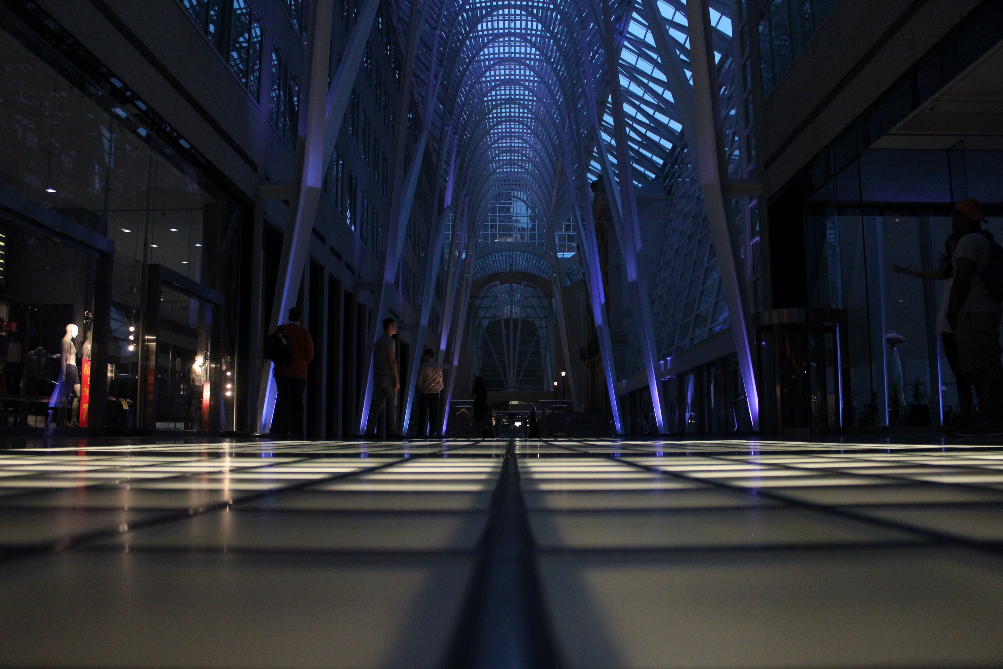 ground level view of the mall in brookfield place new york, _afterhours at the mall 4k, HD Wallpaper