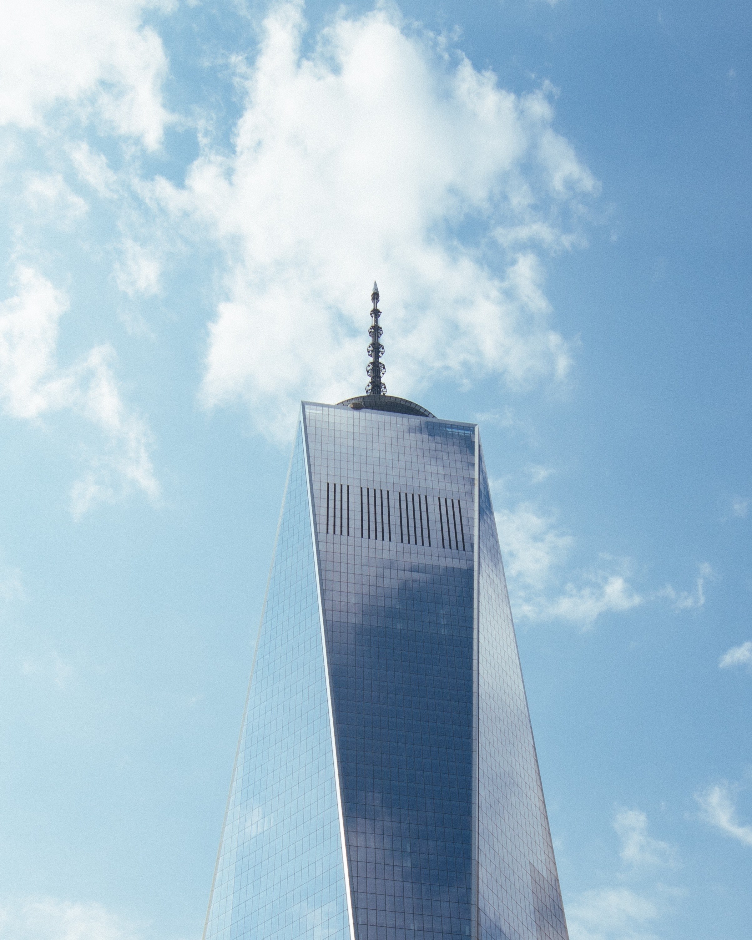 skyscraper new york city sky and world trade center hd, 4k, Phone HD Wallpaper
