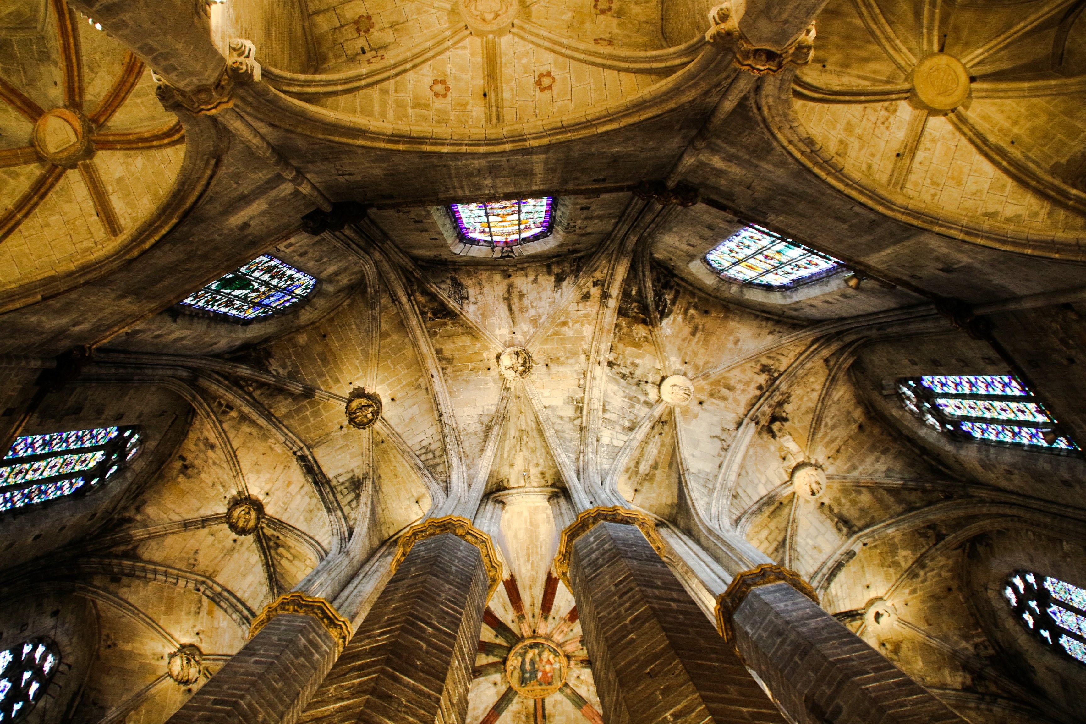 santa maria del mar barcelona 4k, HD Wallpaper