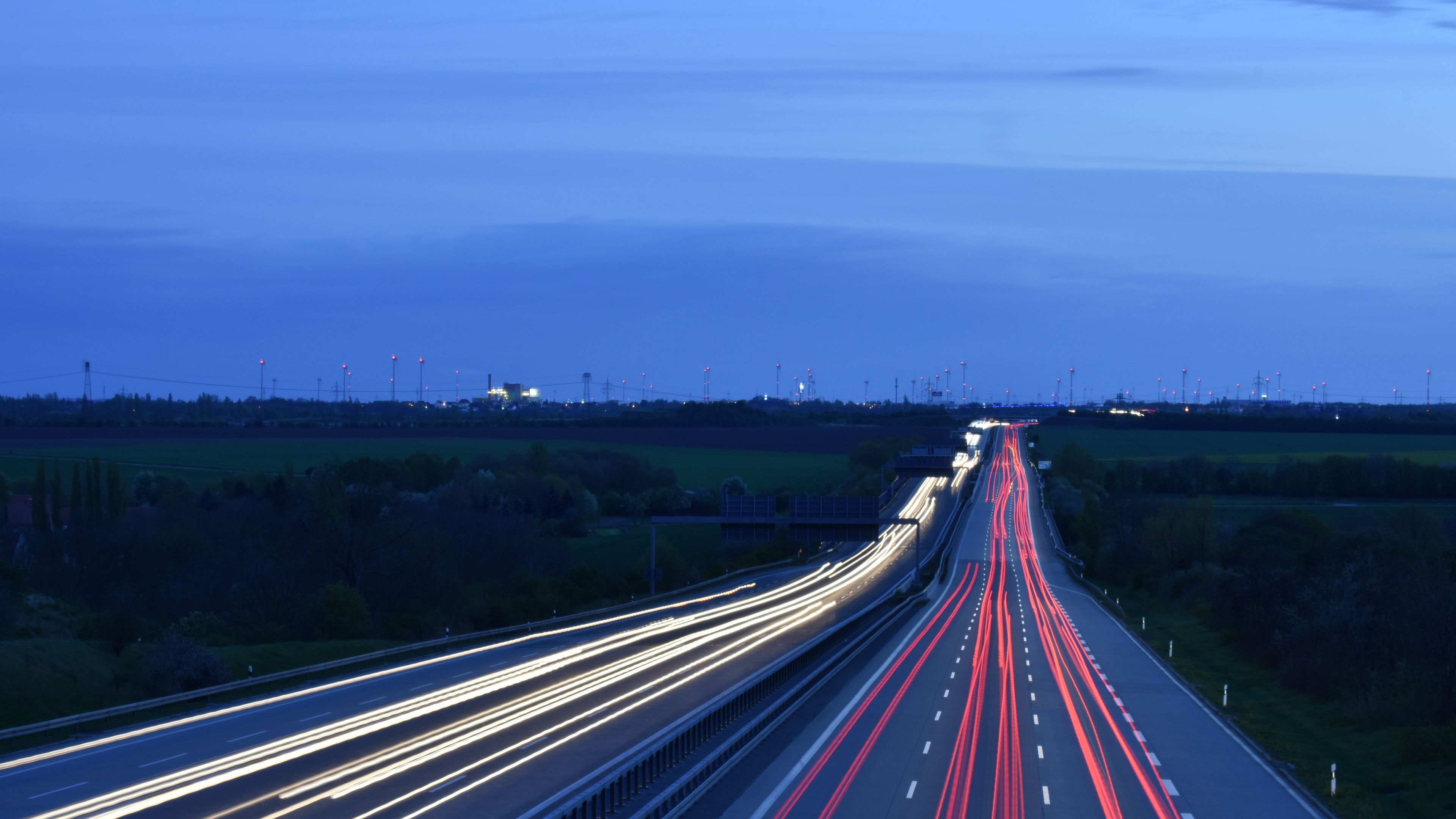road, traffic, evening, 4k, HD Wallpaper