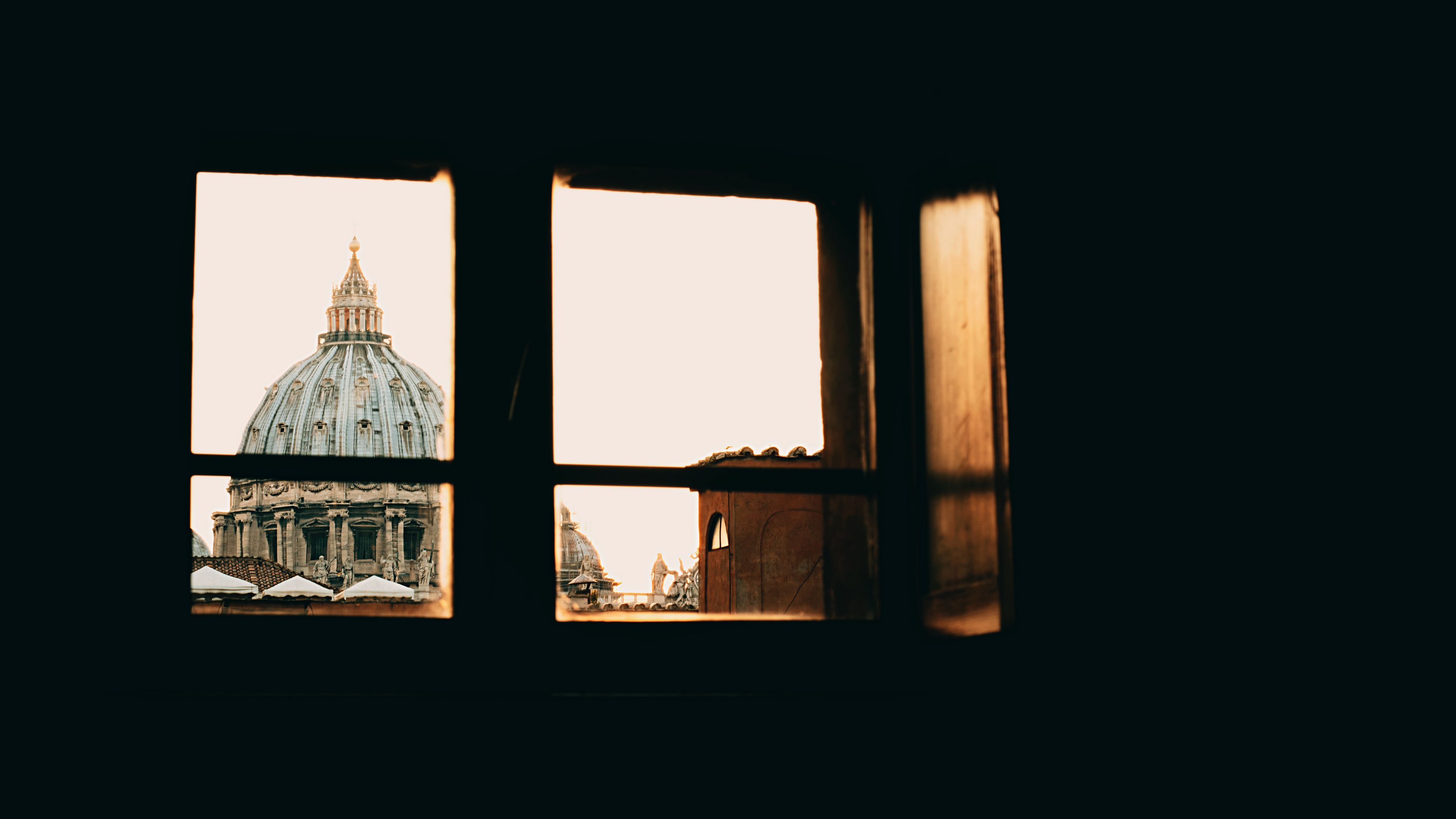 window, roof, vatican, architecture, 4k, HD Wallpaper