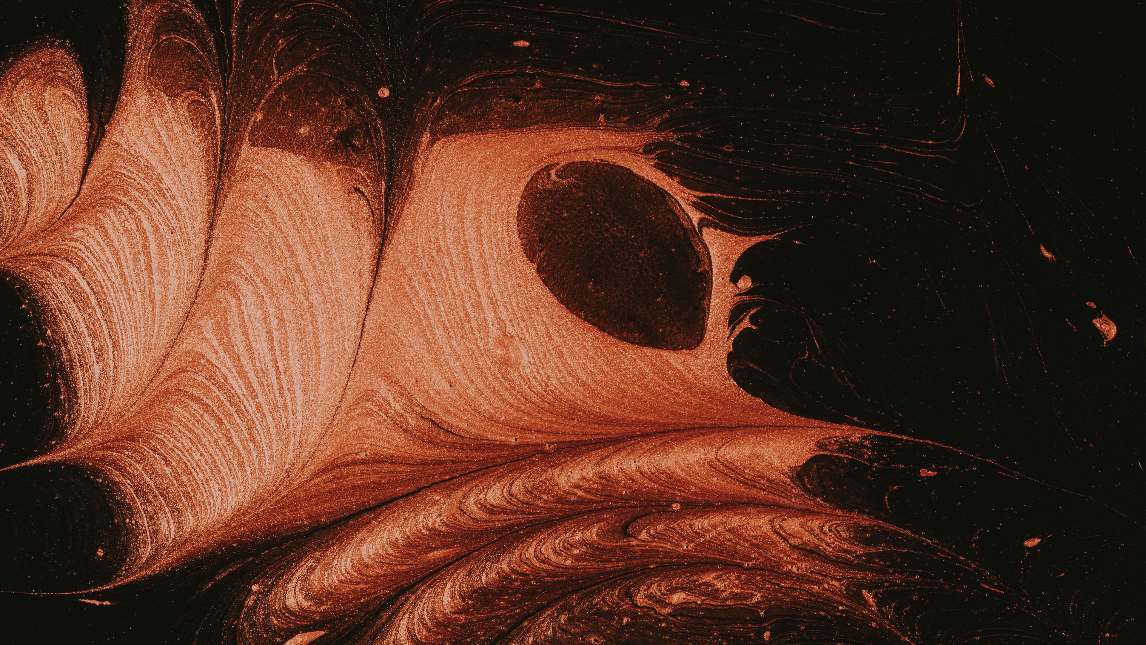 abstraction, pattern, stains, dark, 4k, HD Wallpaper