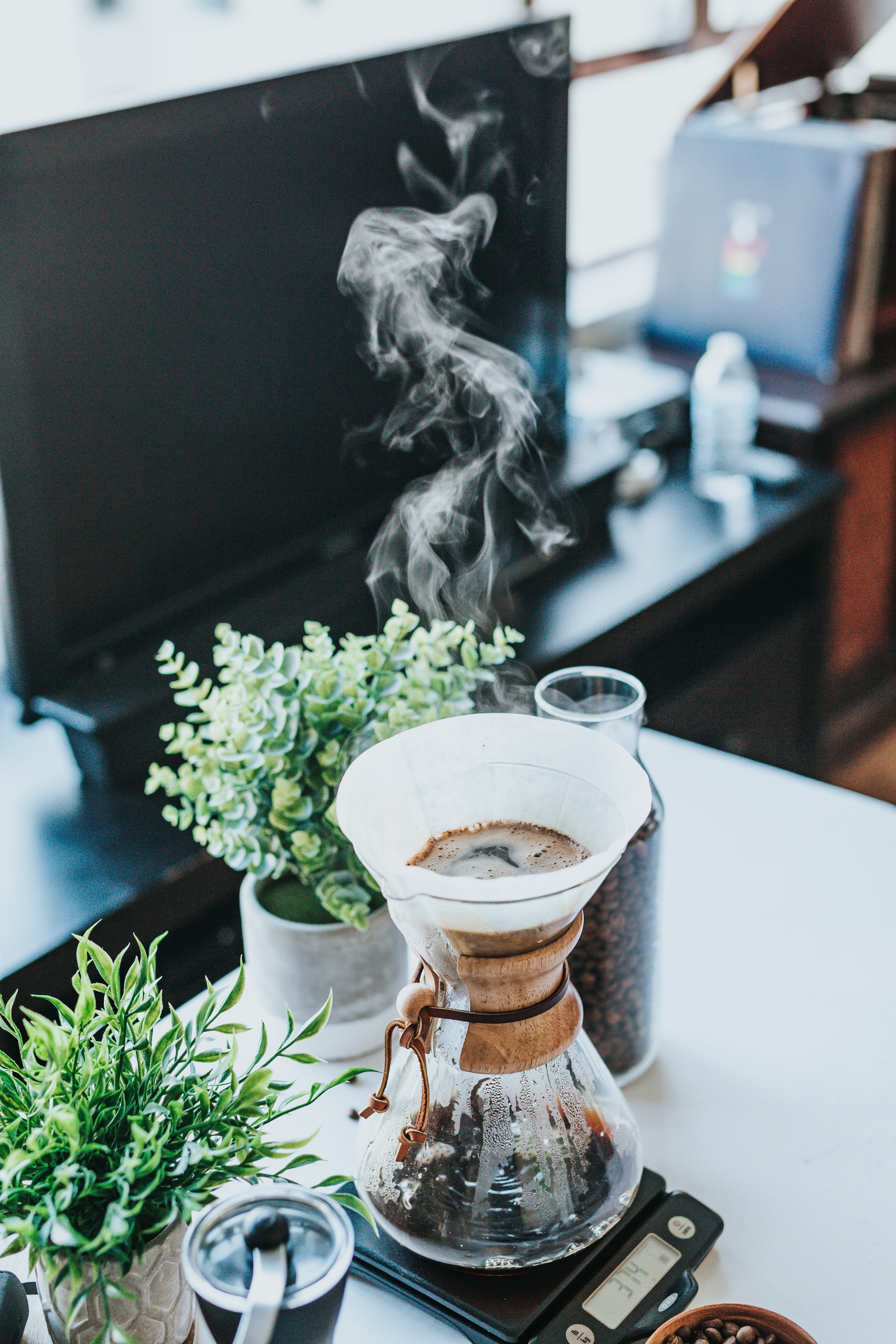 coffee drink jug and filter hd, 4k, Phone HD Wallpaper