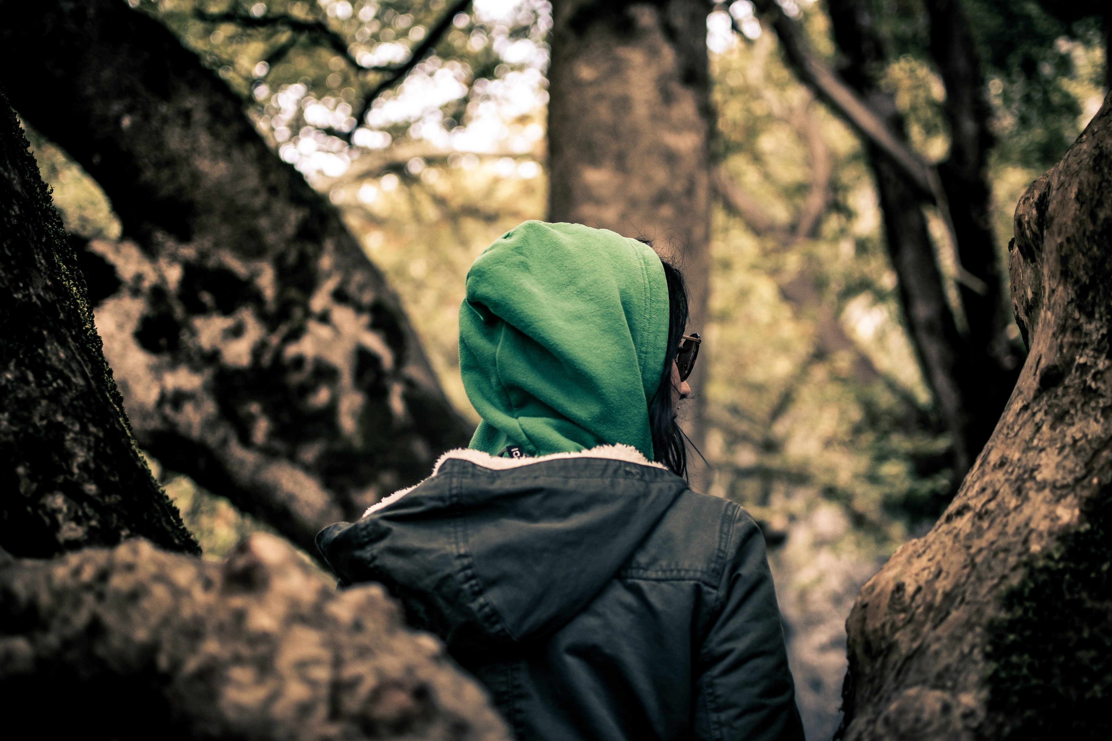 woman female hoody and coat 4k, HD Wallpaper