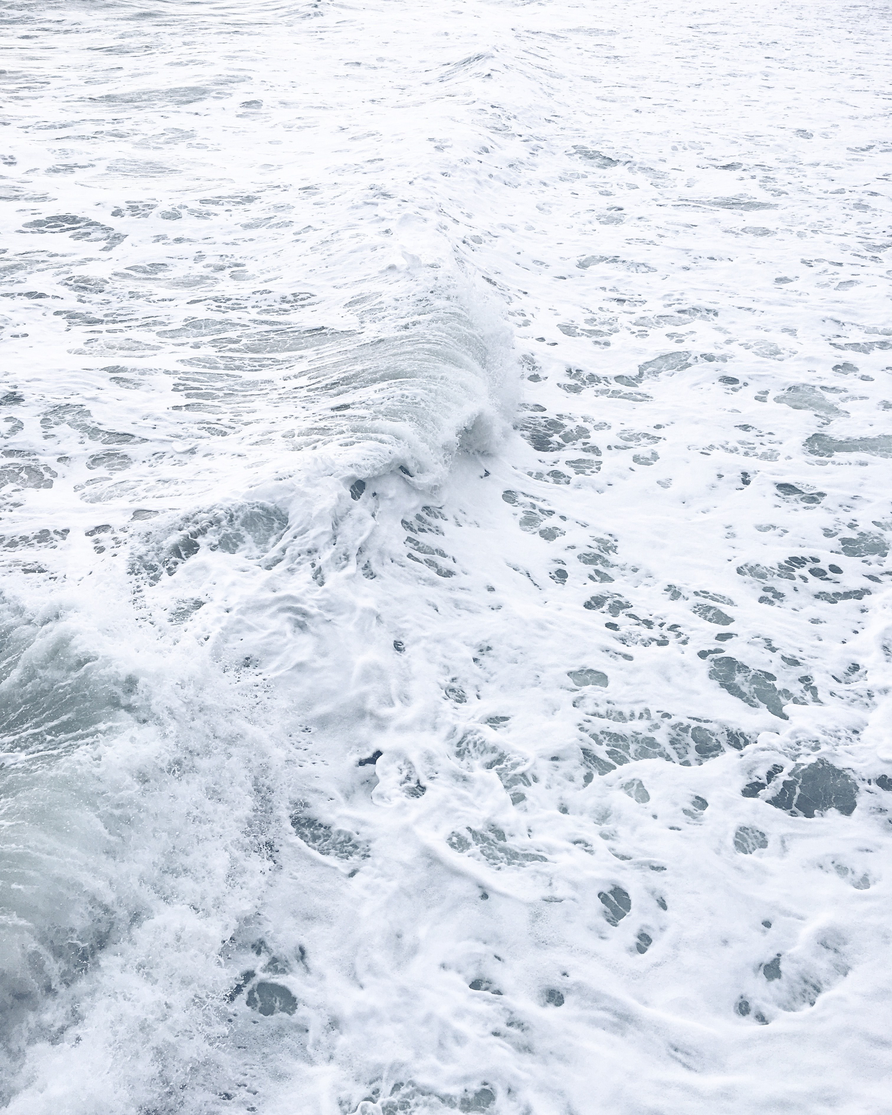 water ocean sea and foam hd, 4k, Phone HD Wallpaper