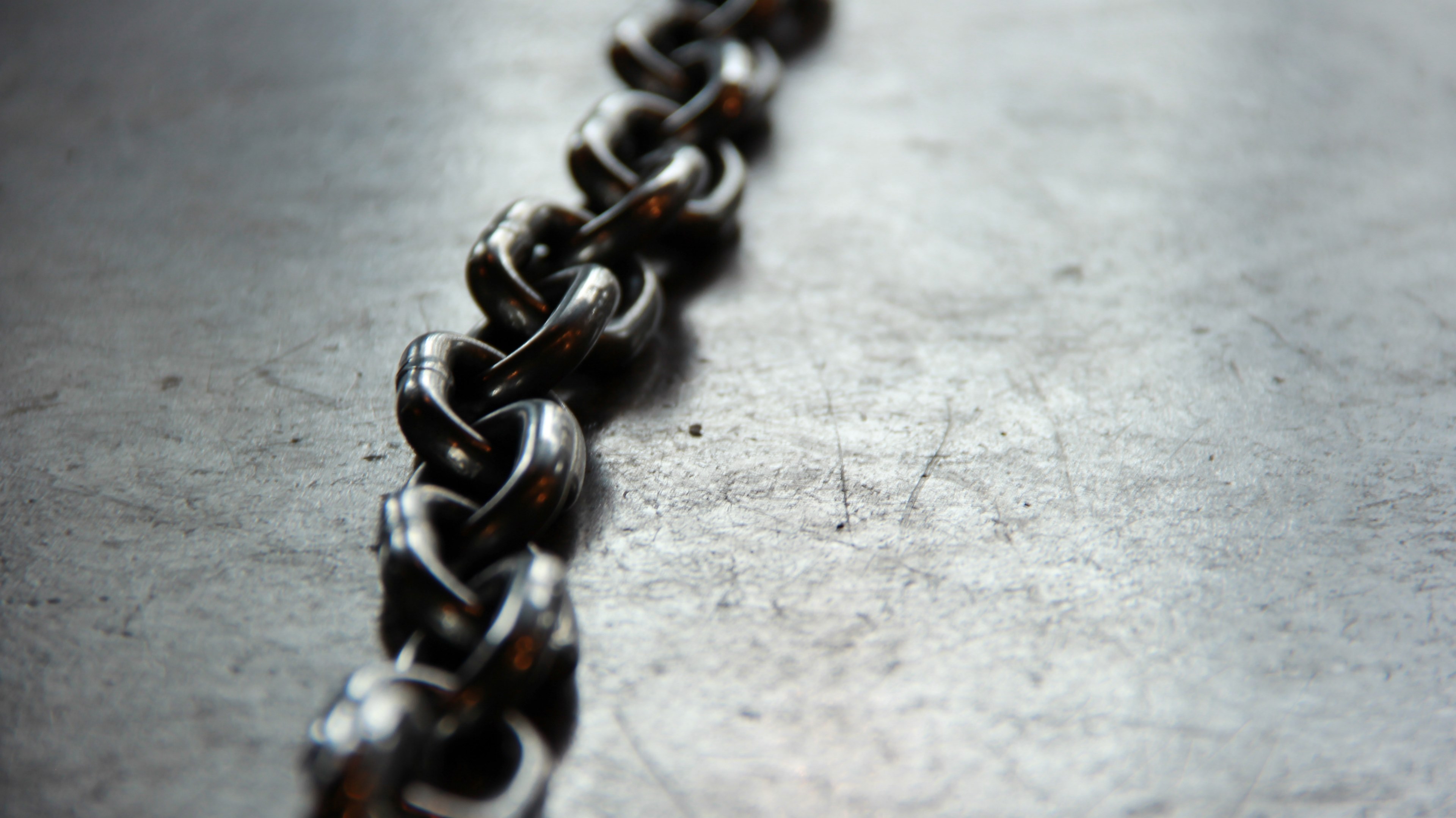 macro shot of a chain link, _chain link 4k, HD Wallpaper