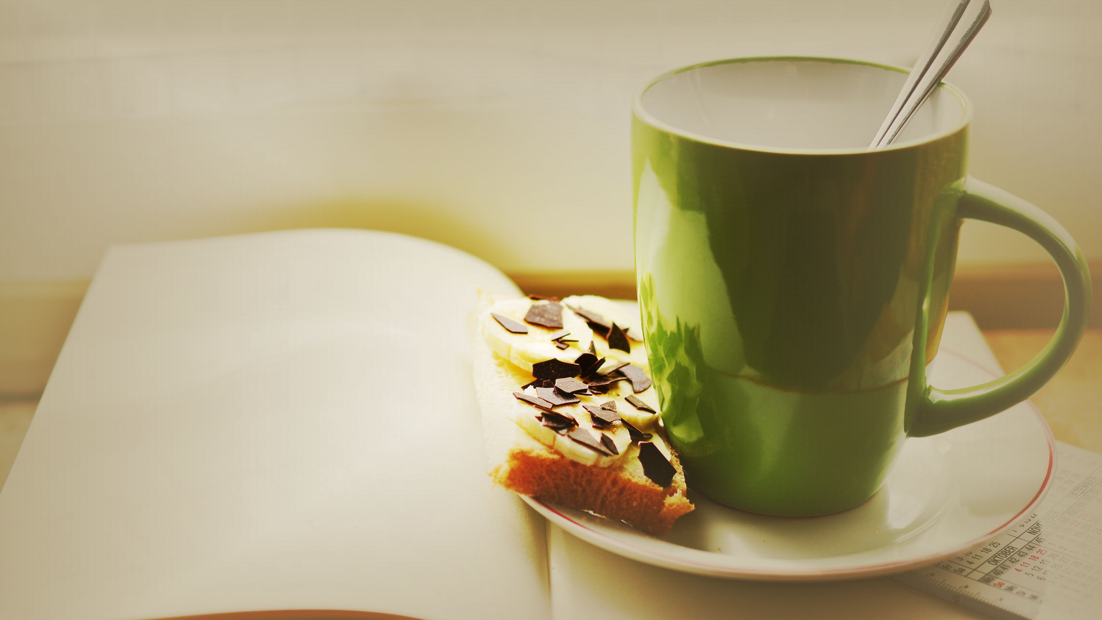 cup, sandwich, chocolate, 4k, HD Wallpaper