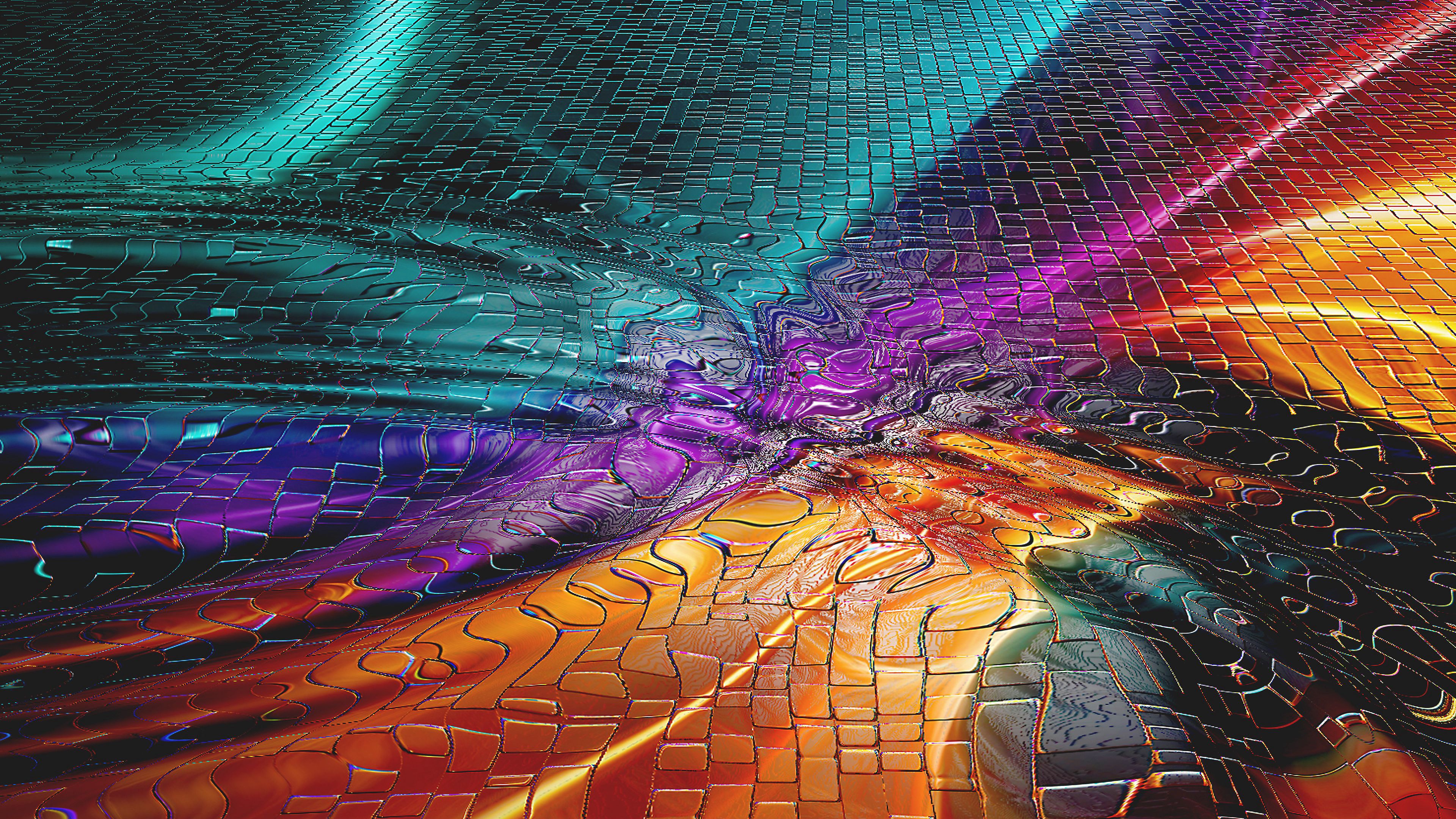 gradient, graphic, colorful, 4k, HD Wallpaper