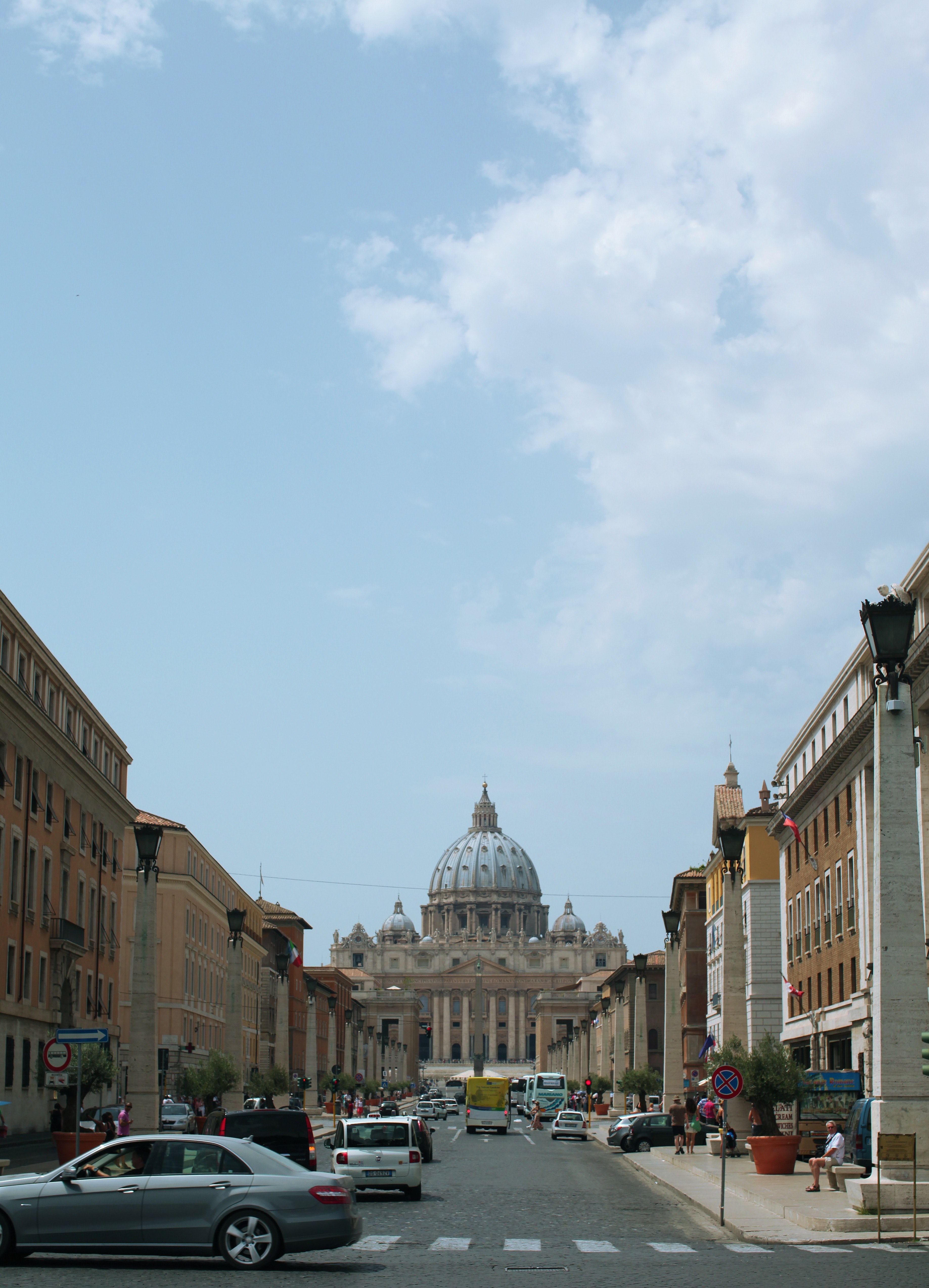 street summer church and sky hd, 4k, Phone HD Wallpaper