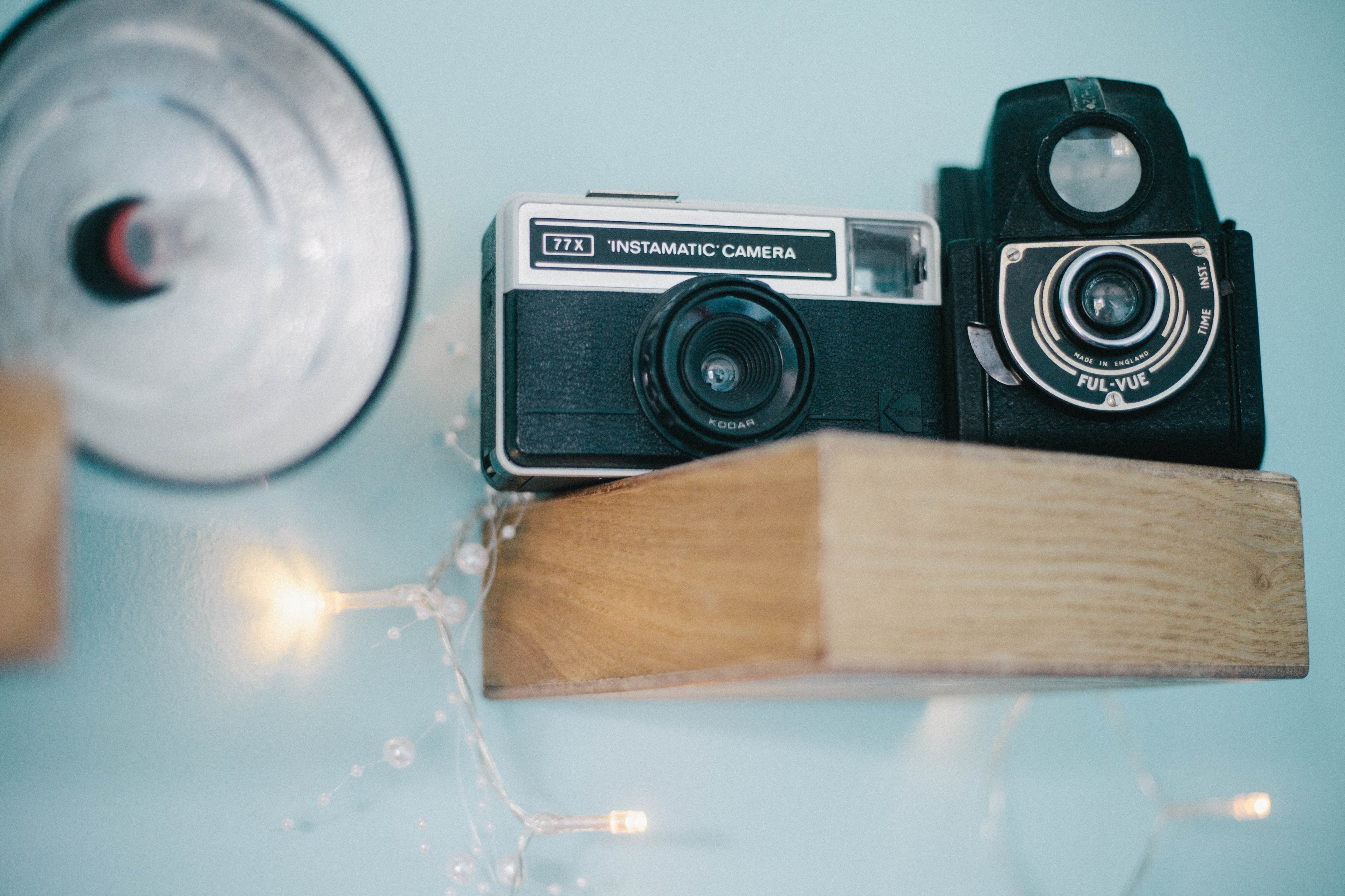 camera photography instamatic and shelf 4k, HD Wallpaper