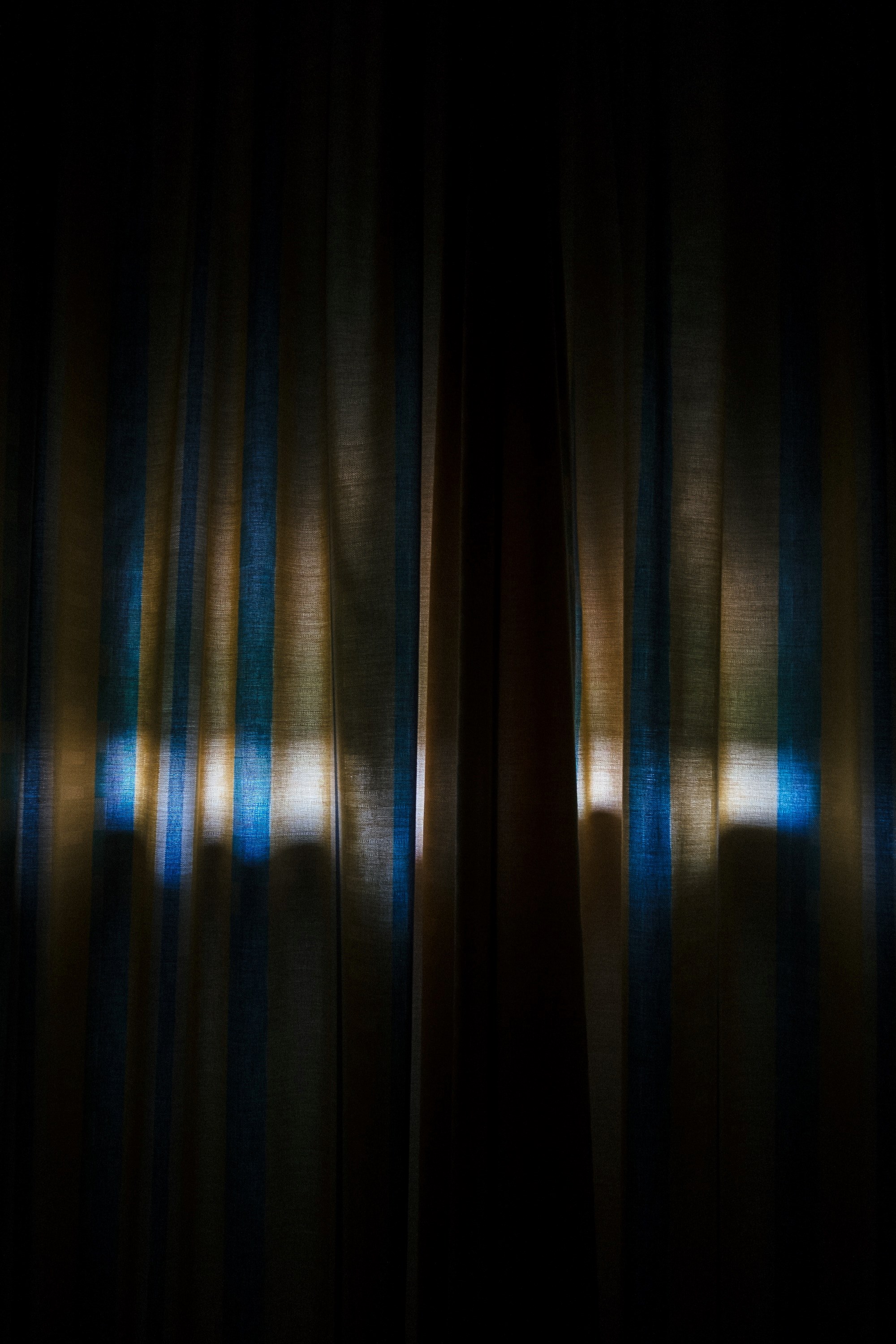 a dark stripe curtain of texture with little light behind it, dark stripe curtain of texture 4k, Phone HD Wallpaper
