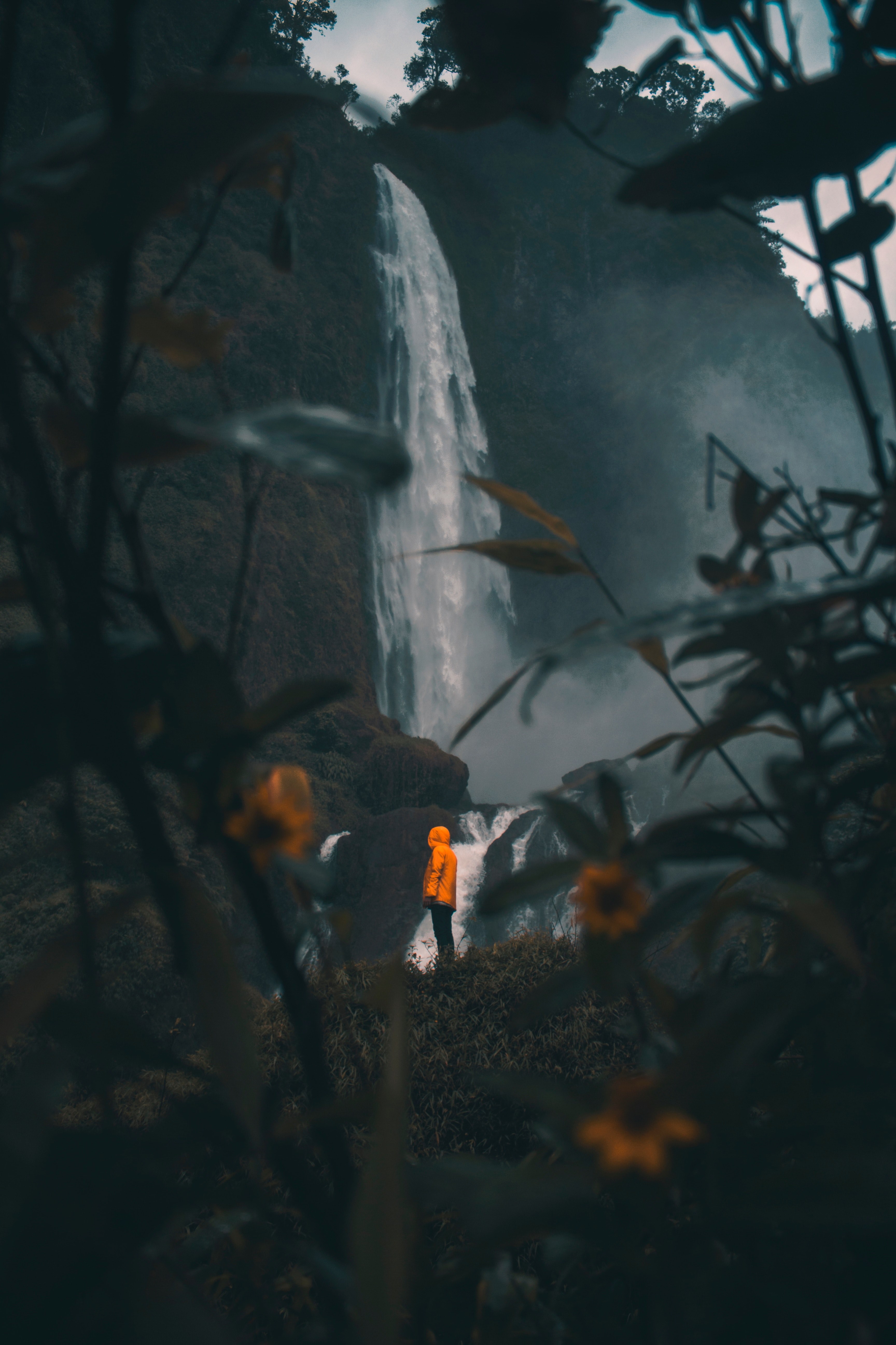 citambur waterfalls 4k, Phone HD Wallpaper