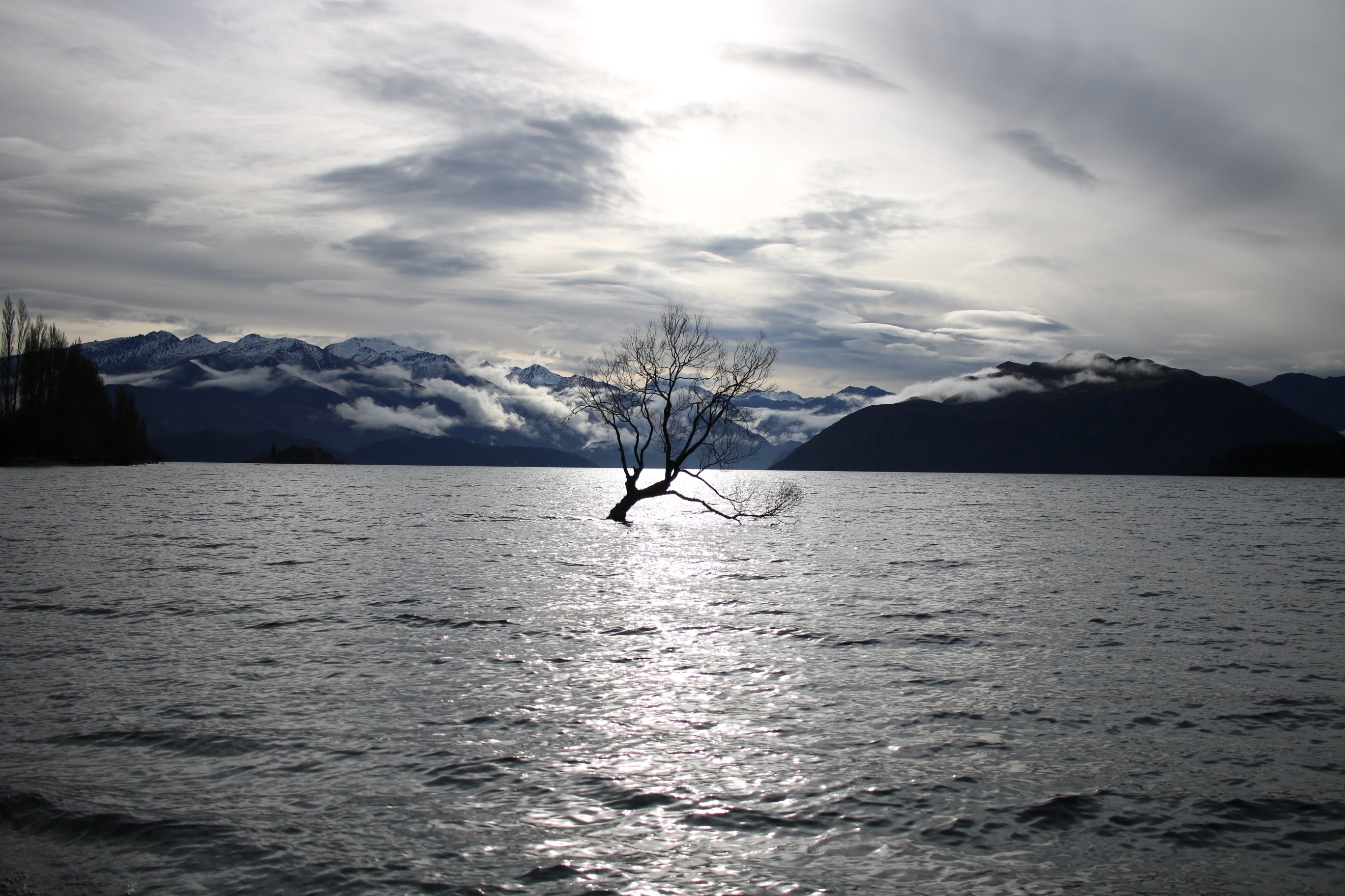 wanaka new zealand snowcap and mountain 4k, HD Wallpaper