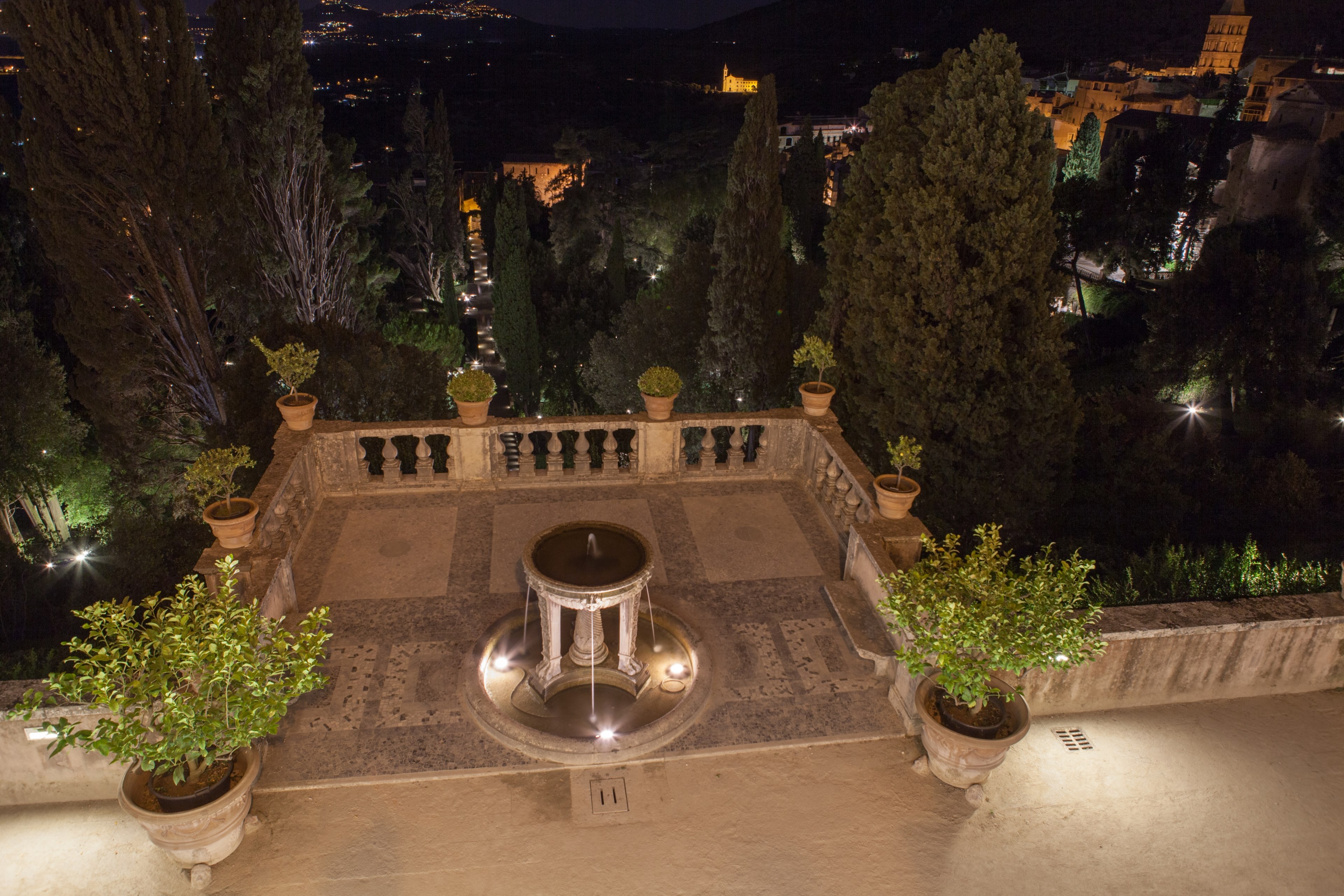 fountain garden rome and tivoli 4k, HD Wallpaper