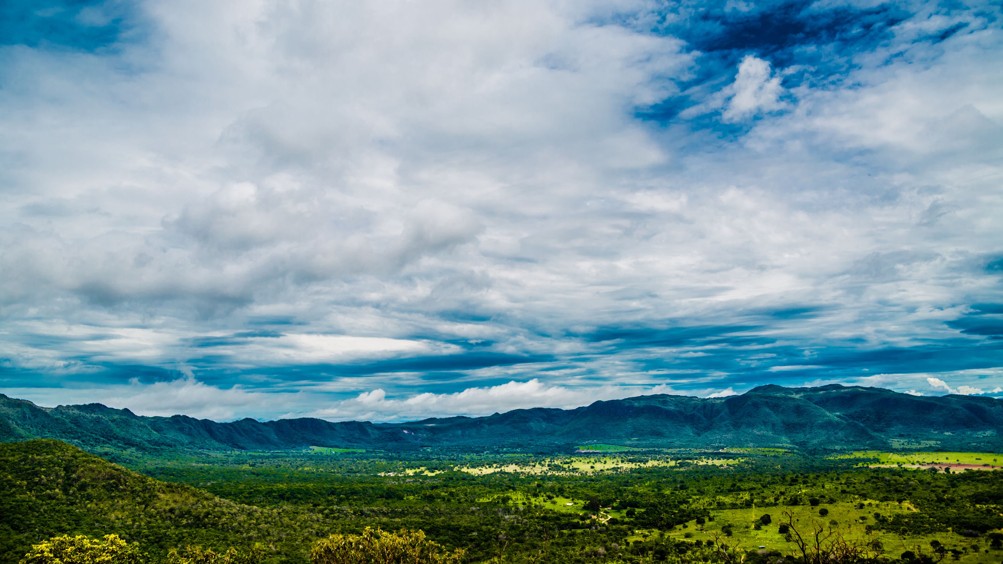 valley, grass, hills, 4k, HD Wallpaper