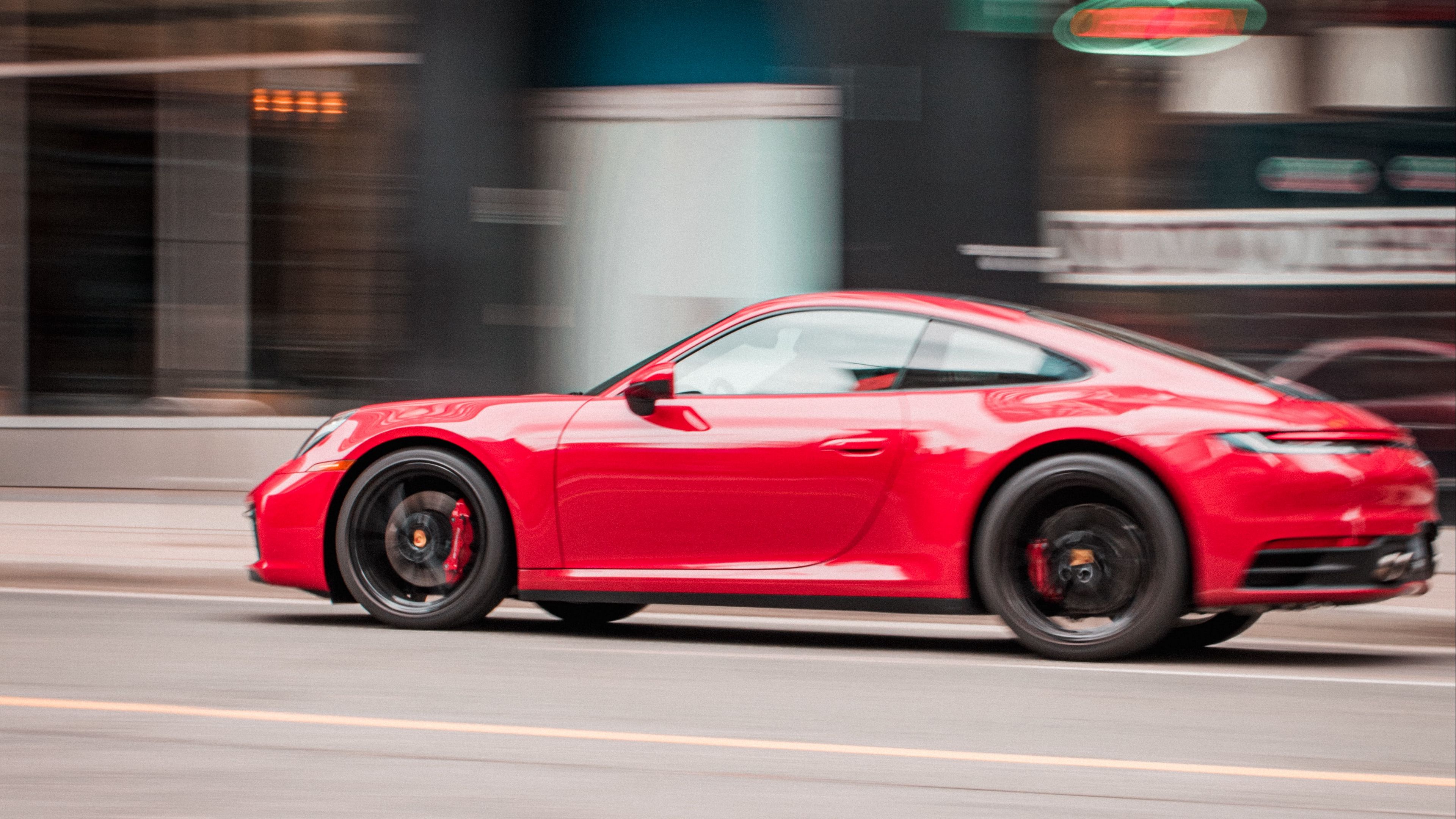sports car, car, speed, red, 4k, HD Wallpaper