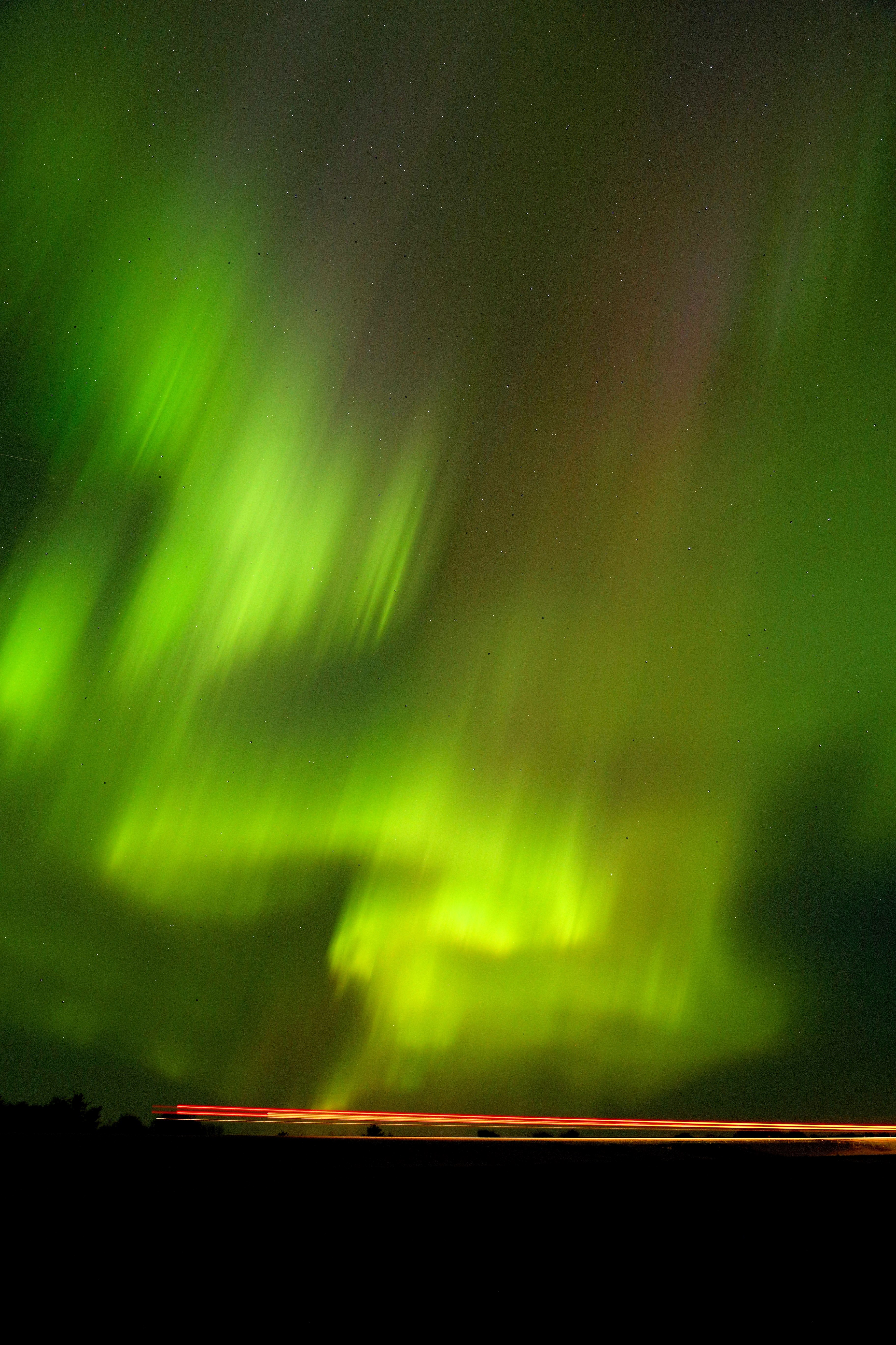 bright and colorful northern lights filling up the entire sky over saskatchewan, aurora 4k, Phone HD Wallpaper