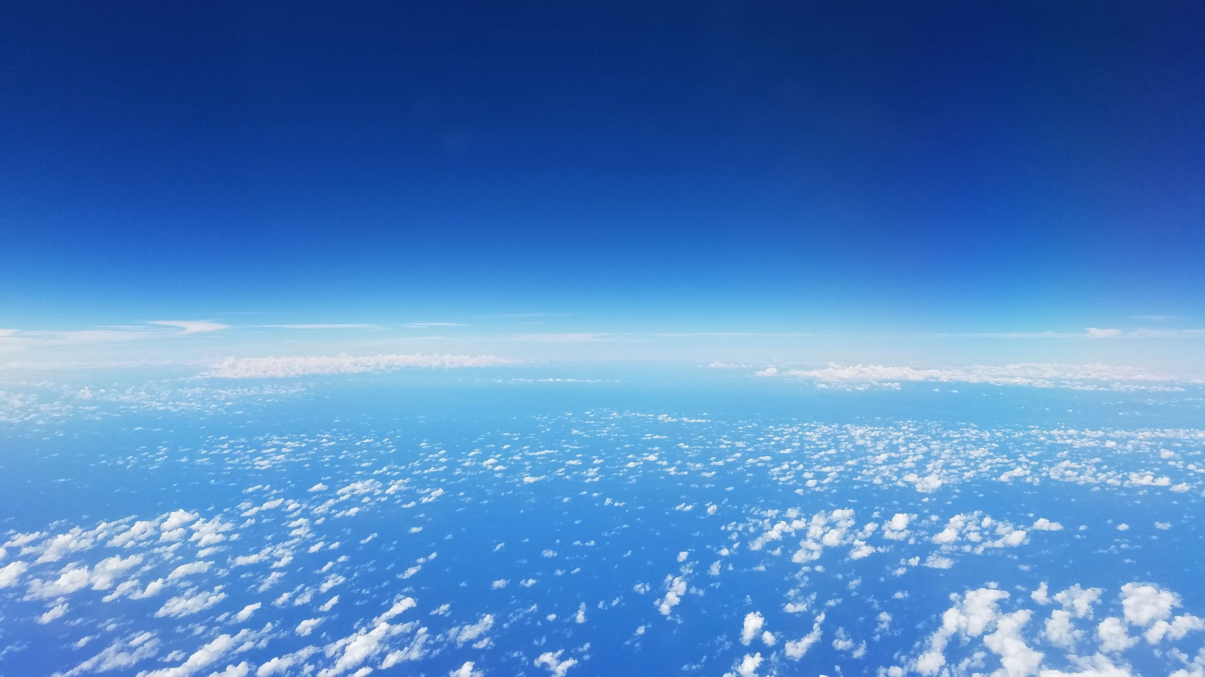 sky, clouds, blue, 4k, HD Wallpaper