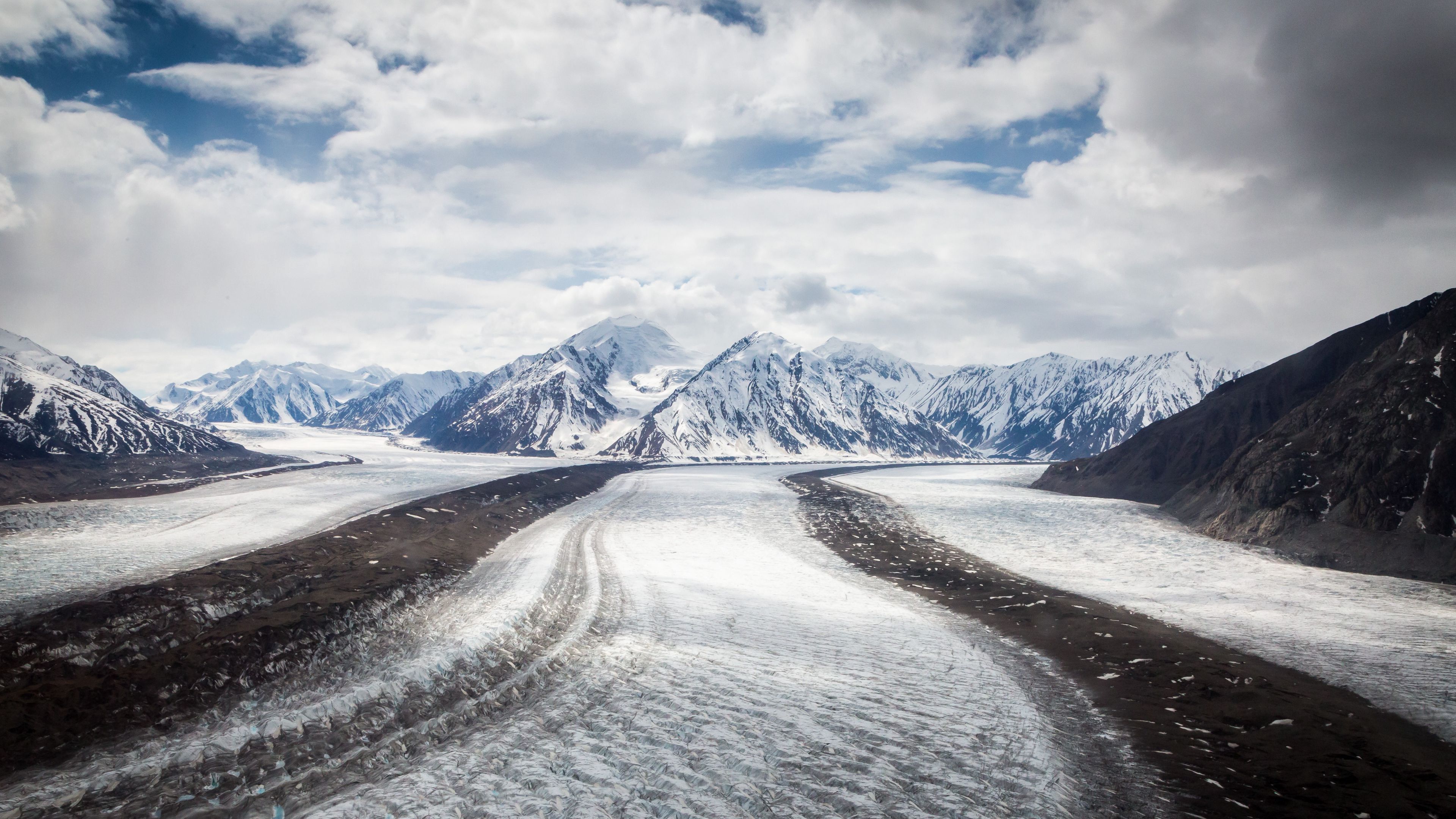 mountains, ice, snow, 4k, HD Wallpaper