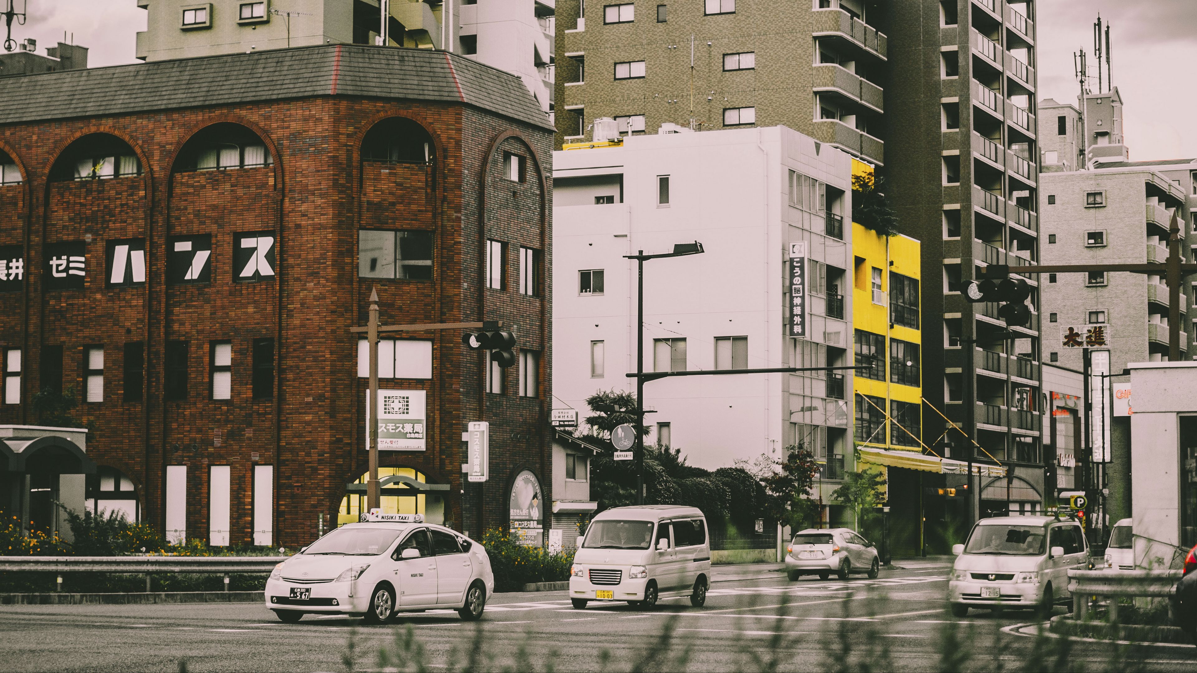city, street, cars, traffic, 4k, HD Wallpaper