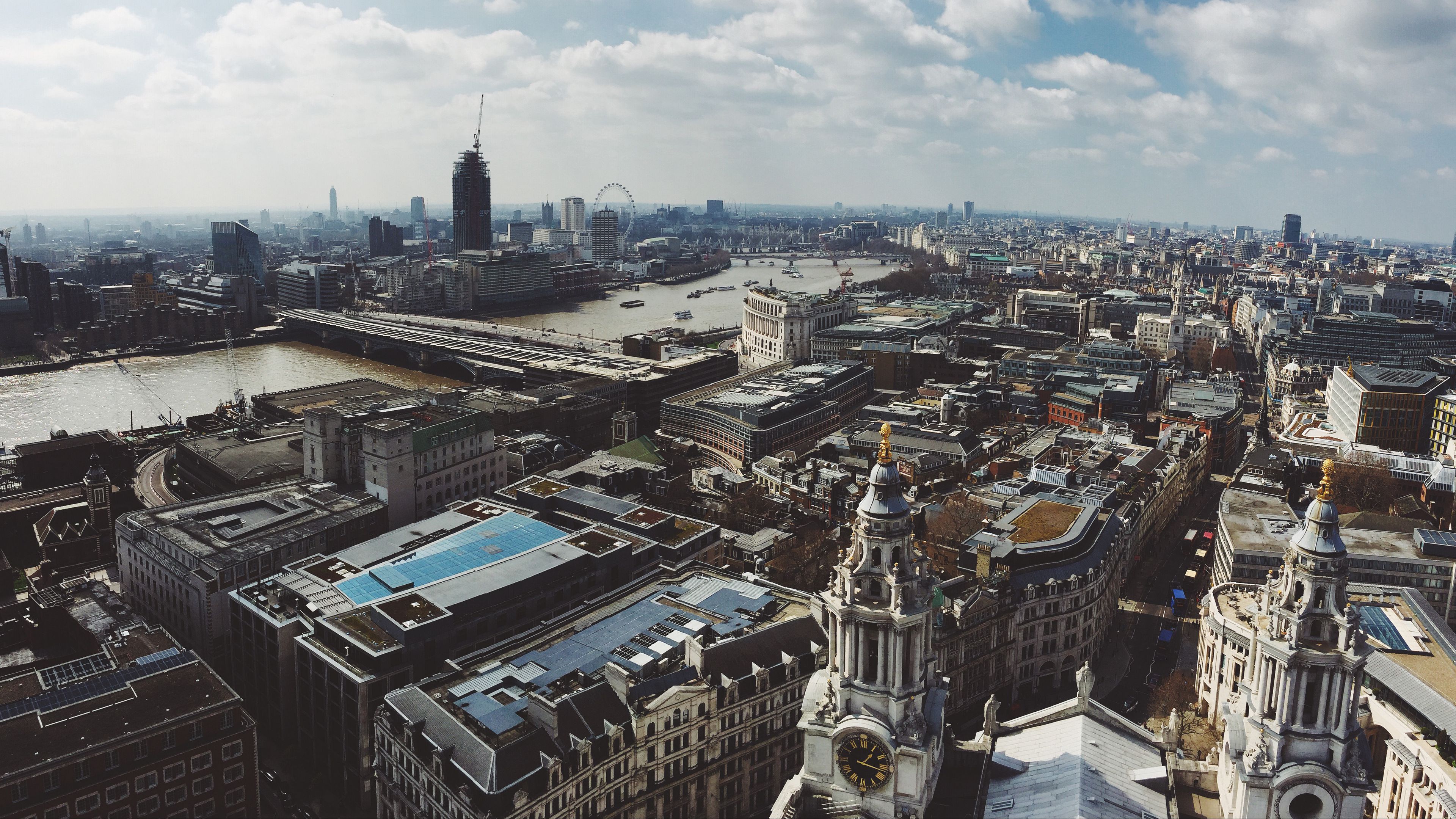 buildings, architecture, top view, 4k, HD Wallpaper