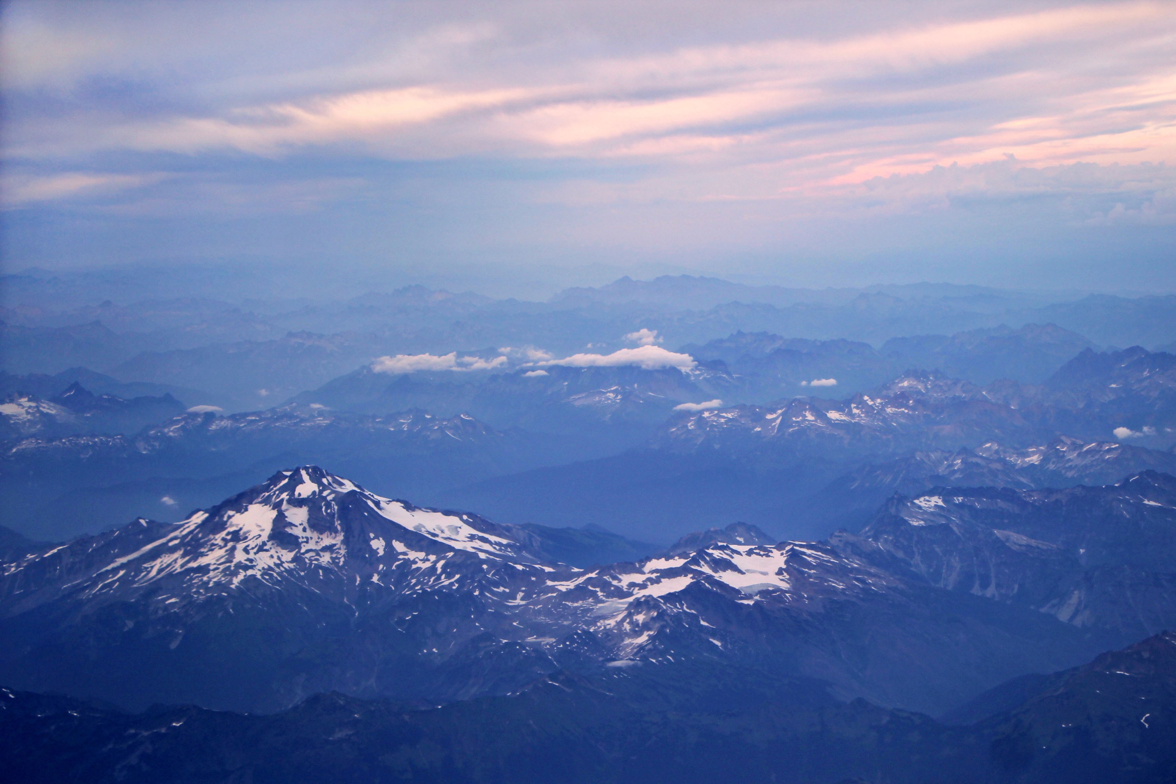snowcapped mountain peaks, snowcapped mountains 4k, HD Wallpaper